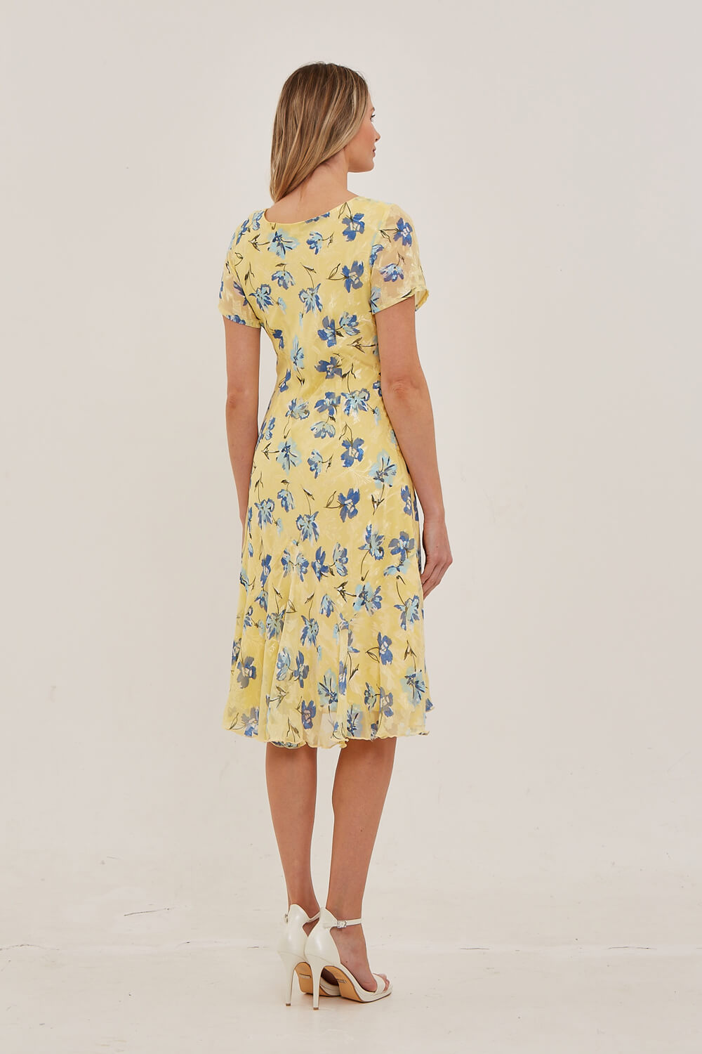 Lemon  Julianna Floral Print Chiffon Dress, Image 2 of 4