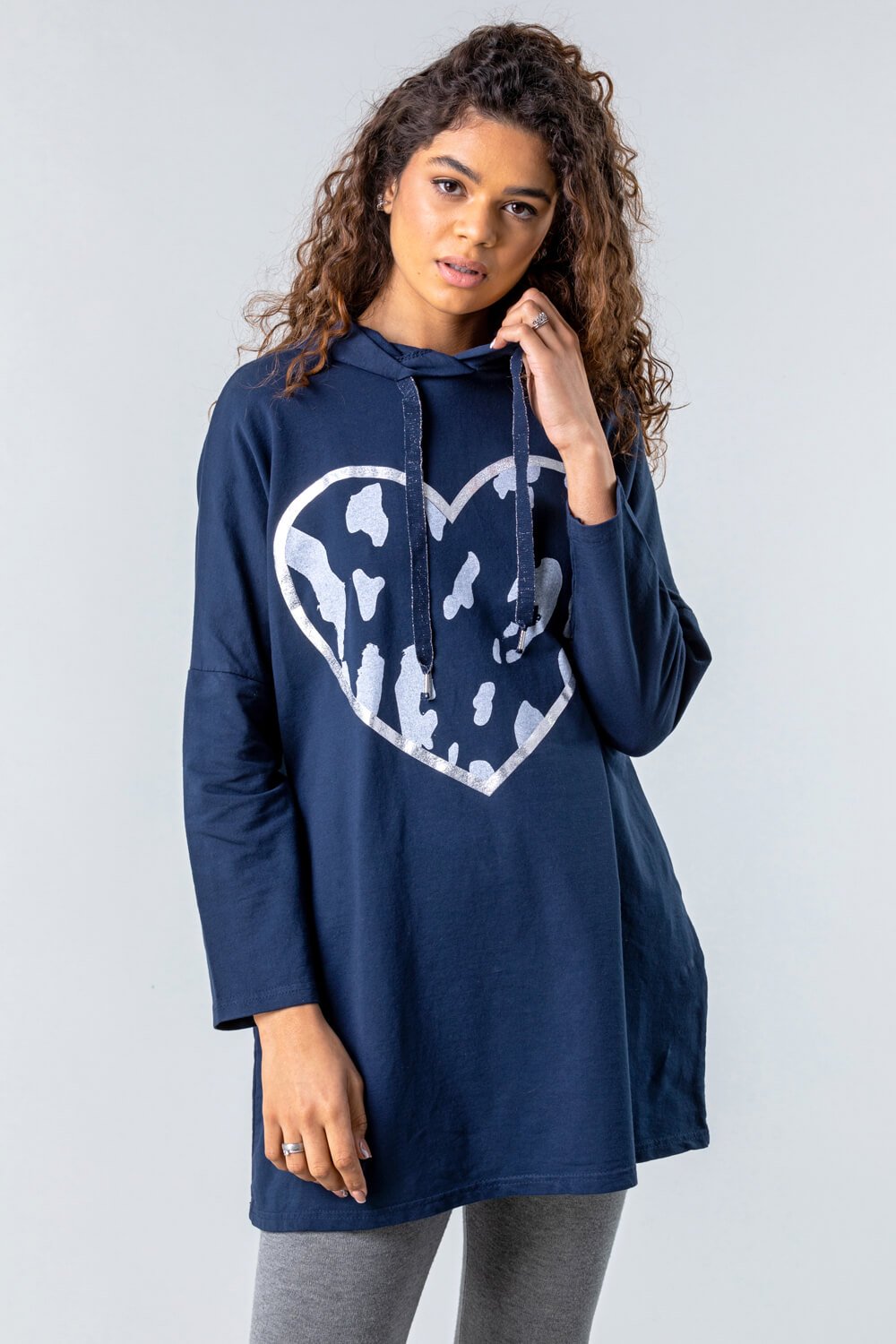 Camo Heart Hooded Lounge Sweatshirt