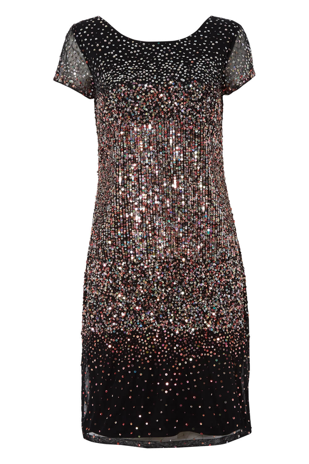 PINK Ombre Sequin Dress, Image 5 of 5
