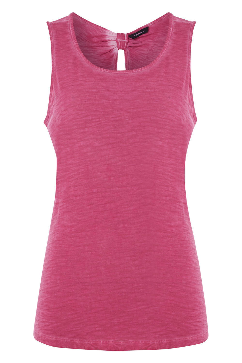 Bow Back Vest Top in Fuschia - Roman Originals UK