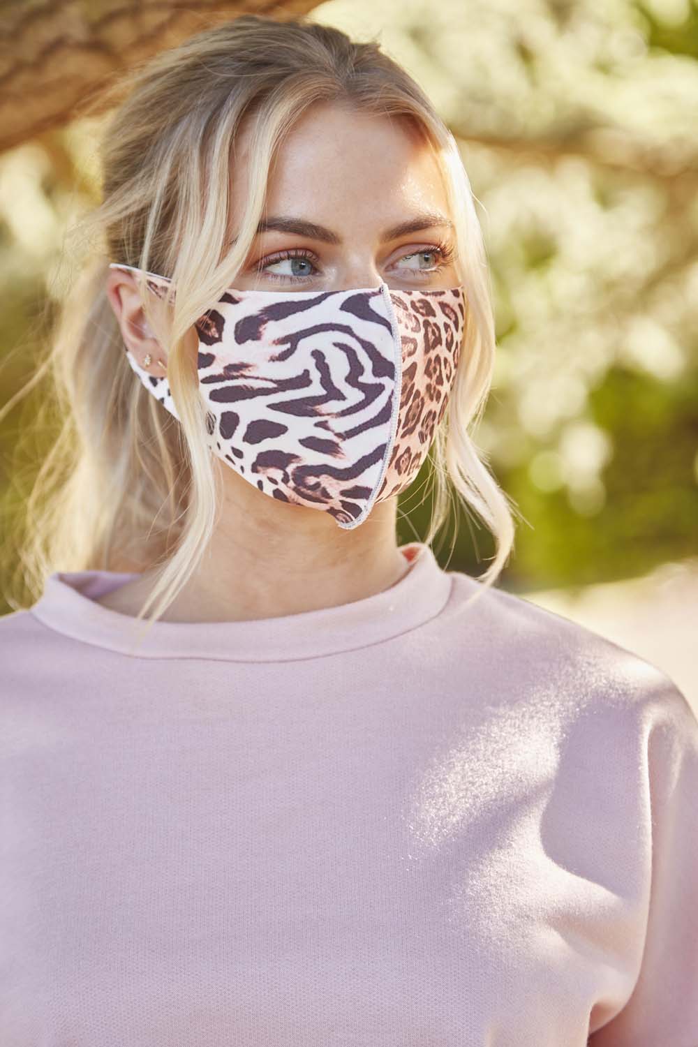 PINK Animal Fast Drying Fashion Face Mask, Image 2 of 4