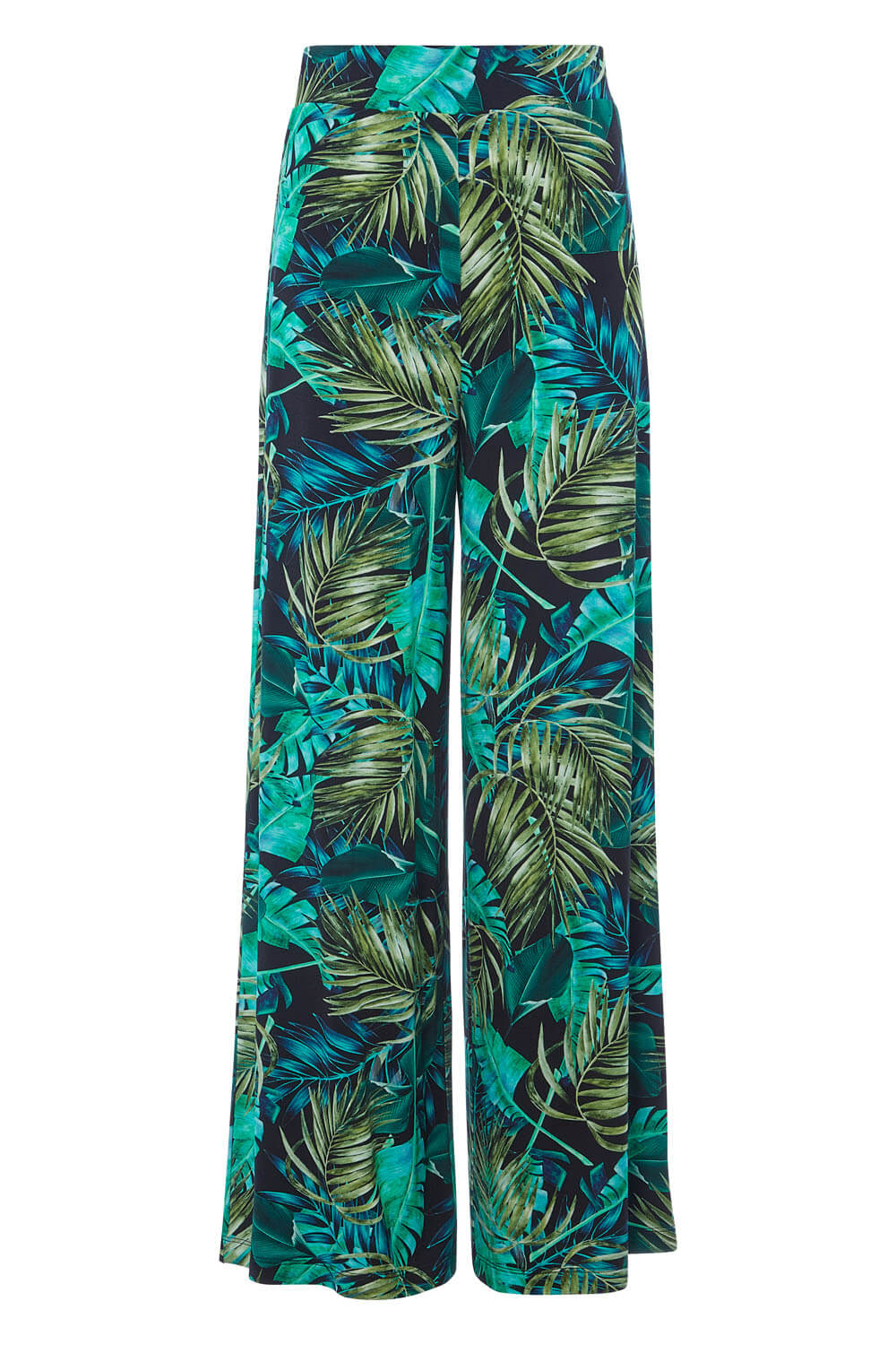 Tropical Print Trouser in Green - Roman Originals UK