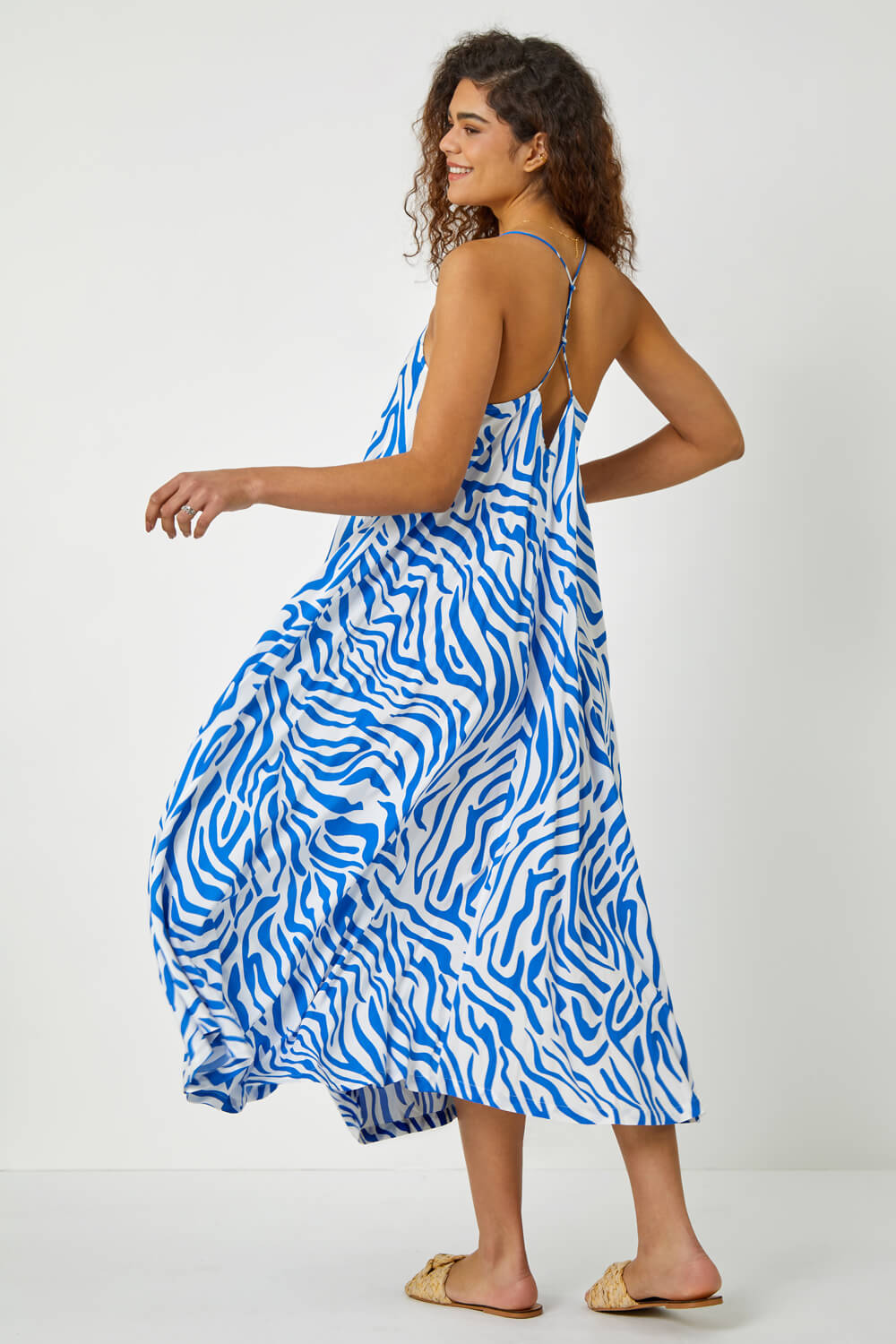 239 Animal Print halter dress main image 0