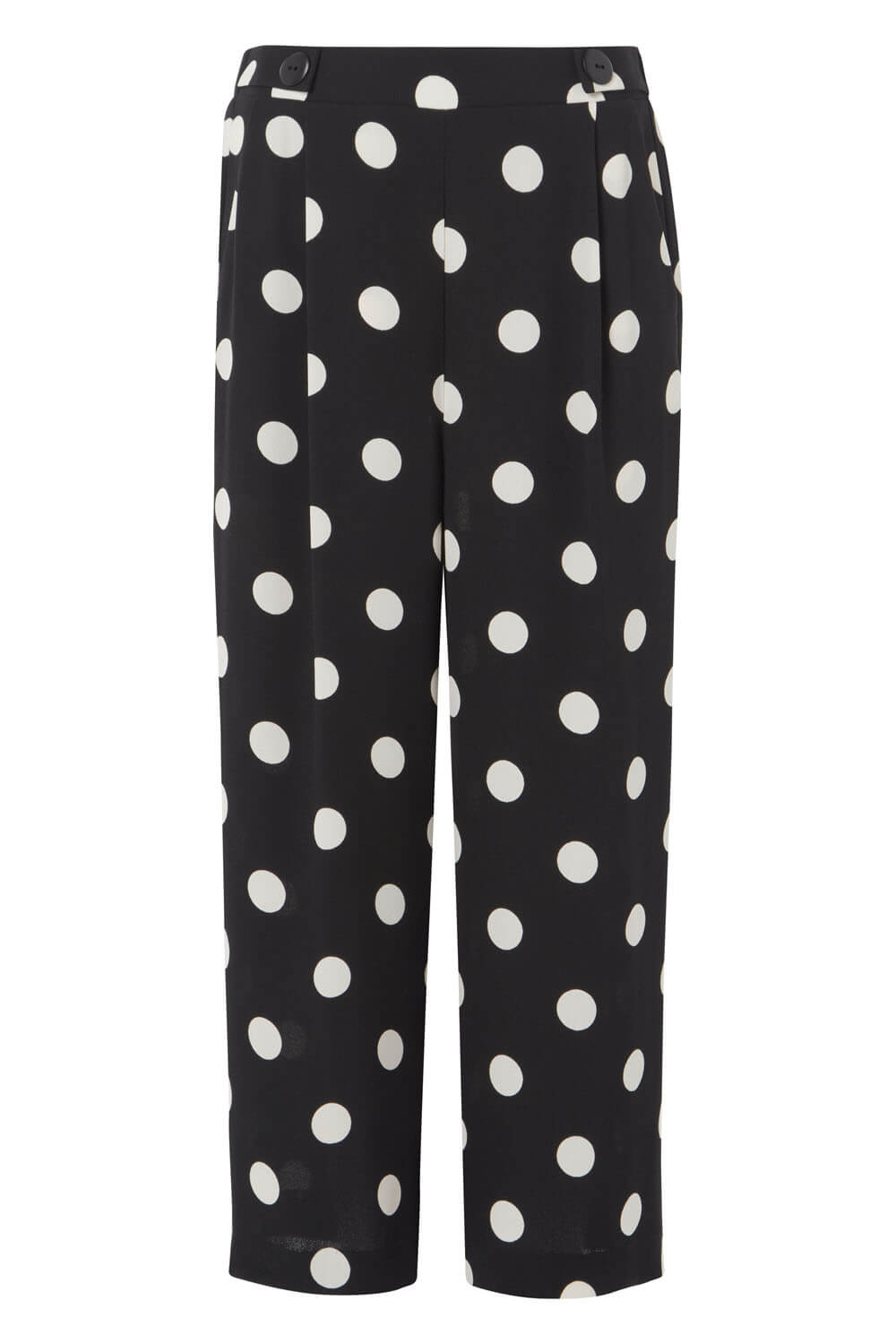 Black Polka Dot Culotte Trousers, Image 5 of 5