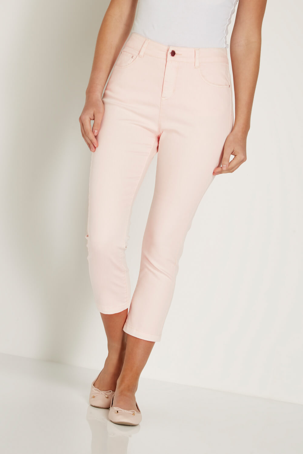 Light-Pink Cropped Jean, Image 2 of 5