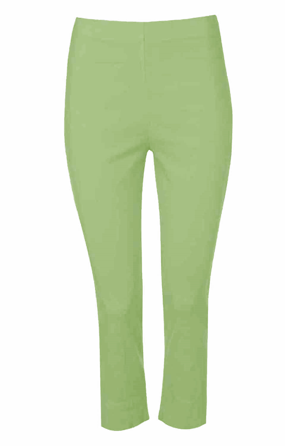 Pale Green Cropped Stretch Trouser, Image 4 of 4