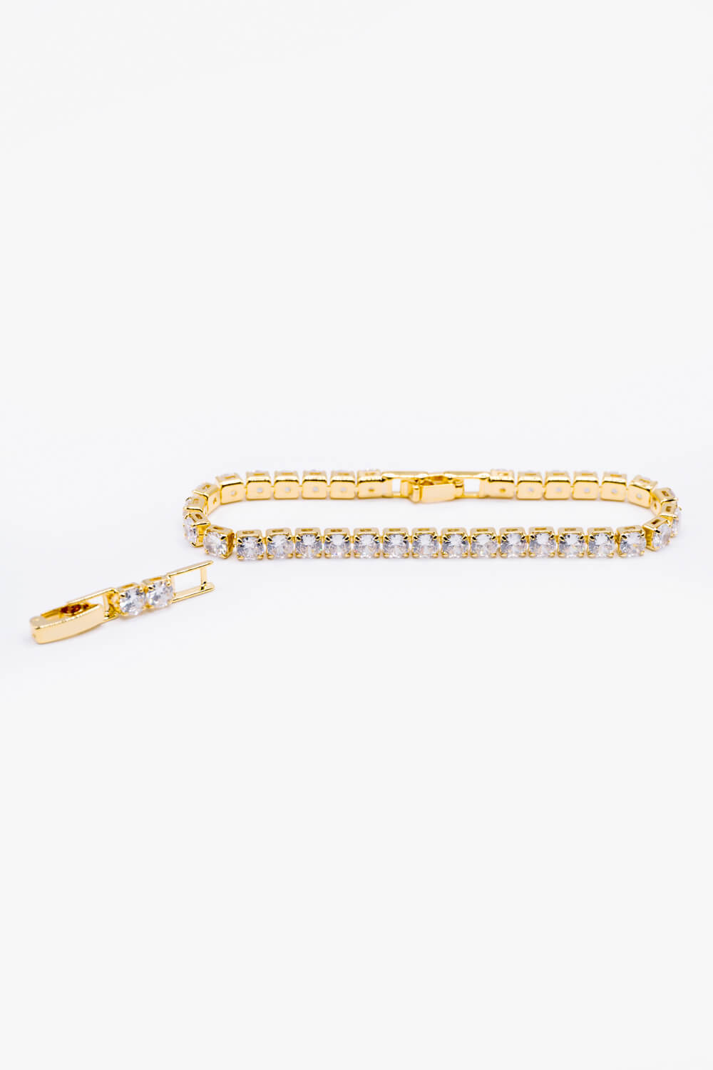 Gold Diamante Tennis Bracelet, Image 5 of 5