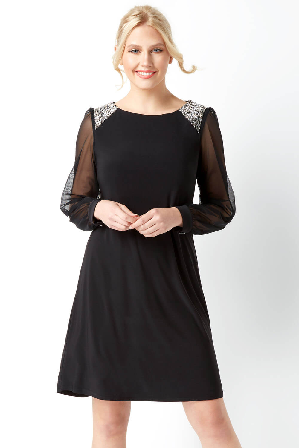 roman black dress