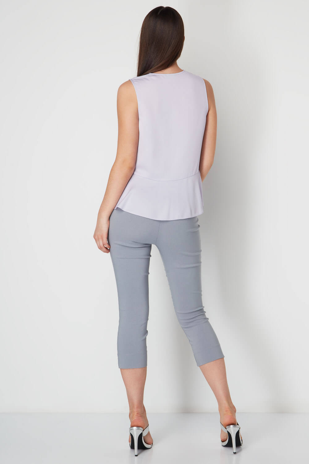 Lilac V-Neck Knot Front Top , Image 3 of 9