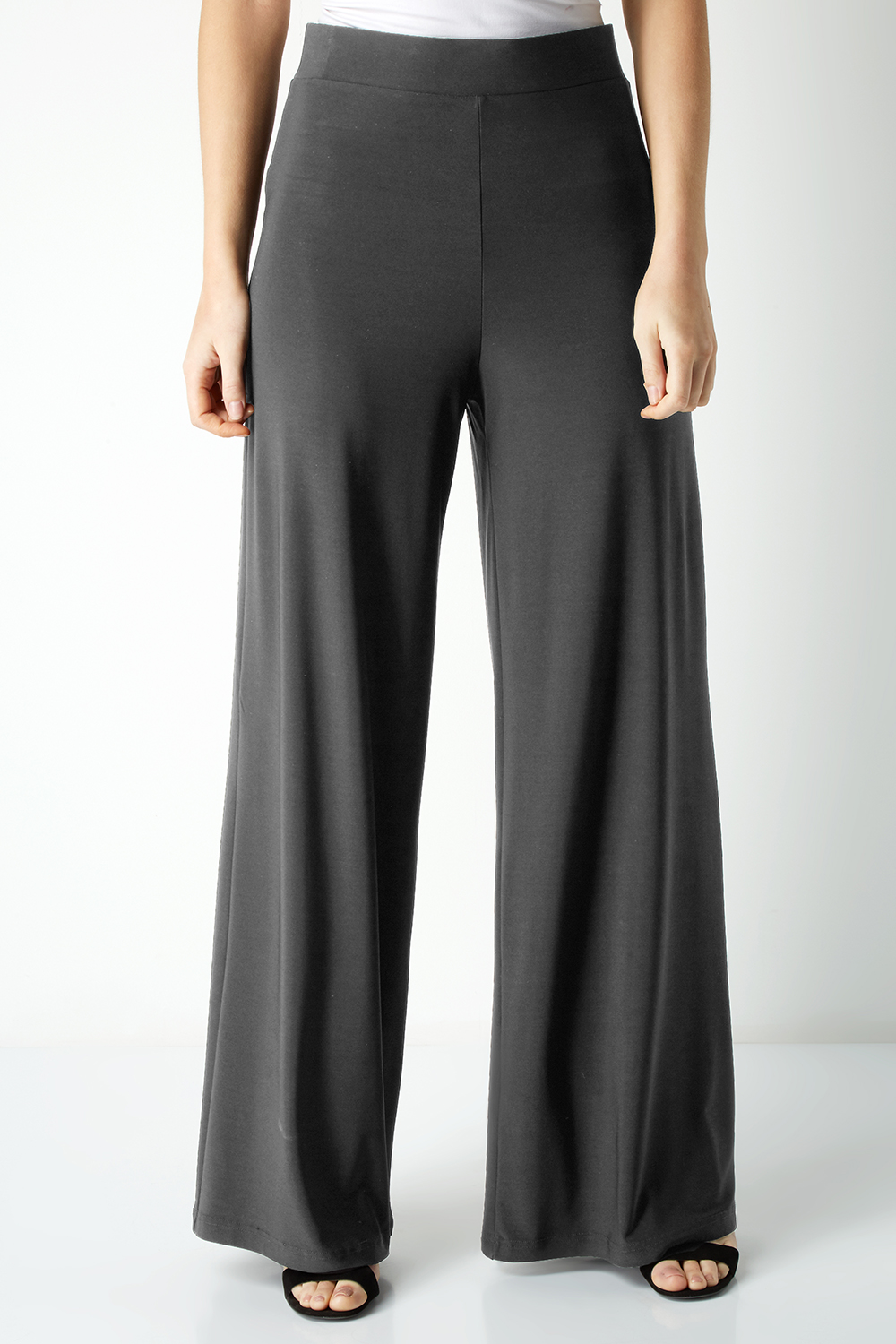 Grey Wide-leg knitted cashmere trousers | Raey | MATCHES UK