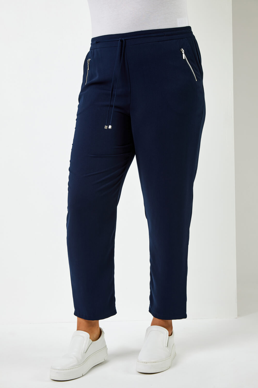  Curve 27" Tie Front Joggers, Image 4 of 5