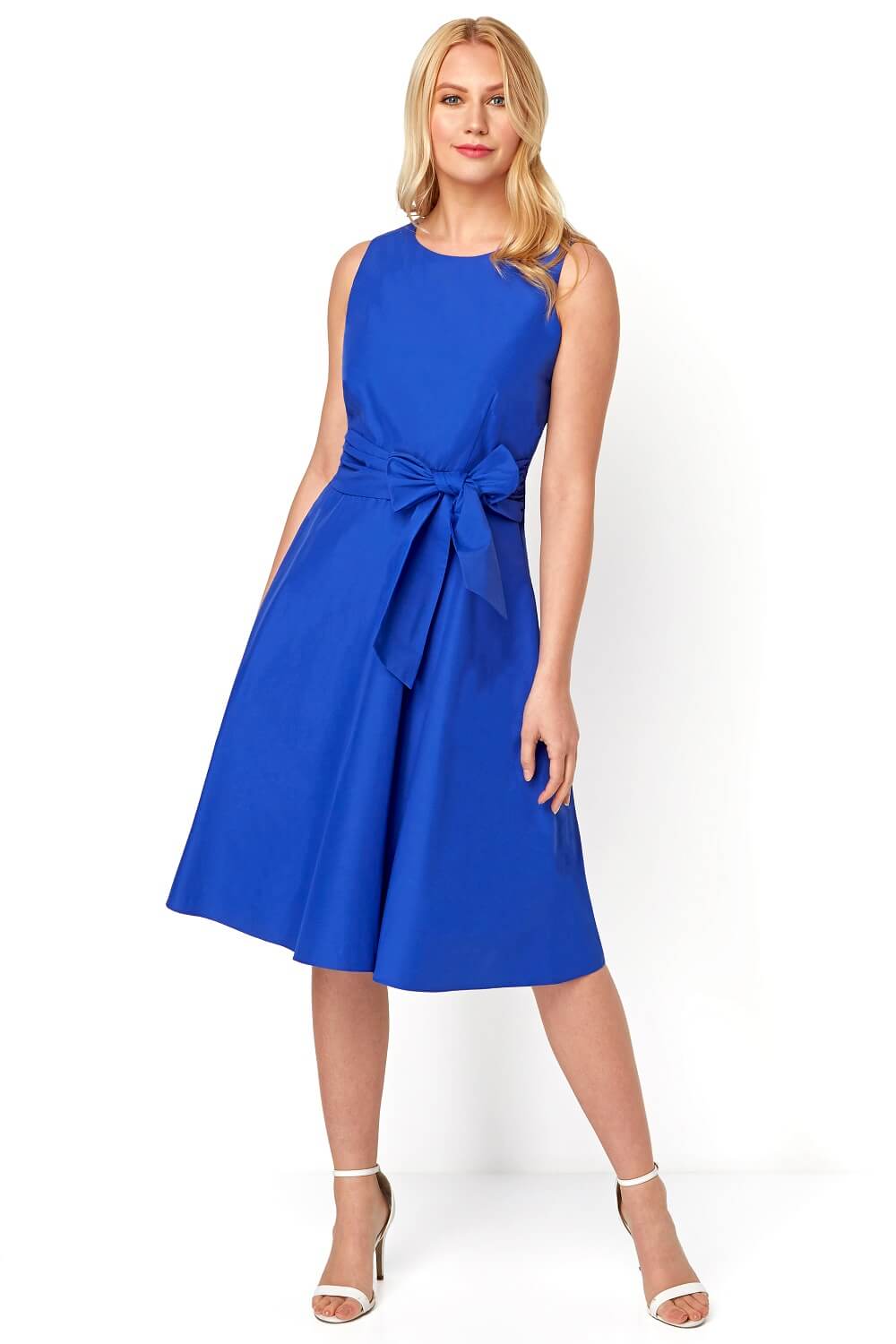 royal blue cotton dress