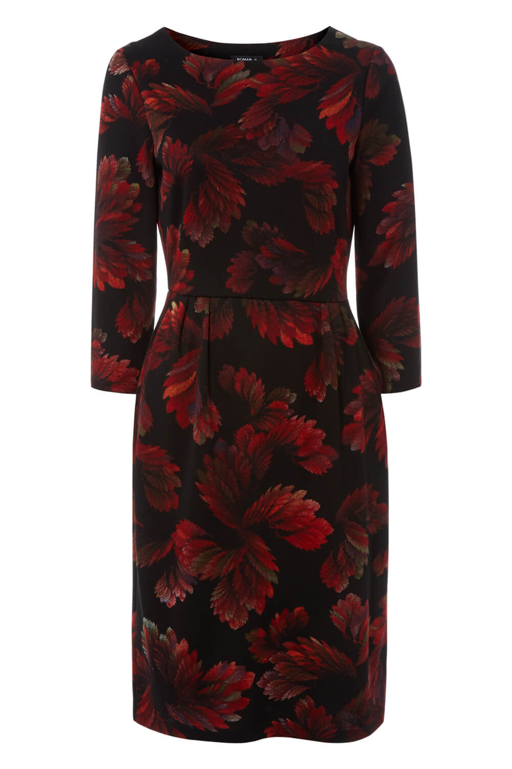 Red Floral Dress with Pockets, Image 5 of 5
