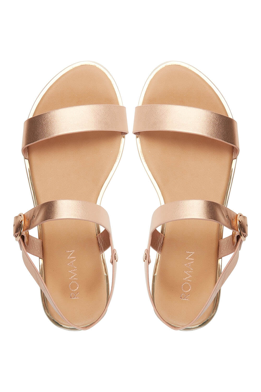 Rose Gold Casual Buckle Sandal, Image 3 of 5