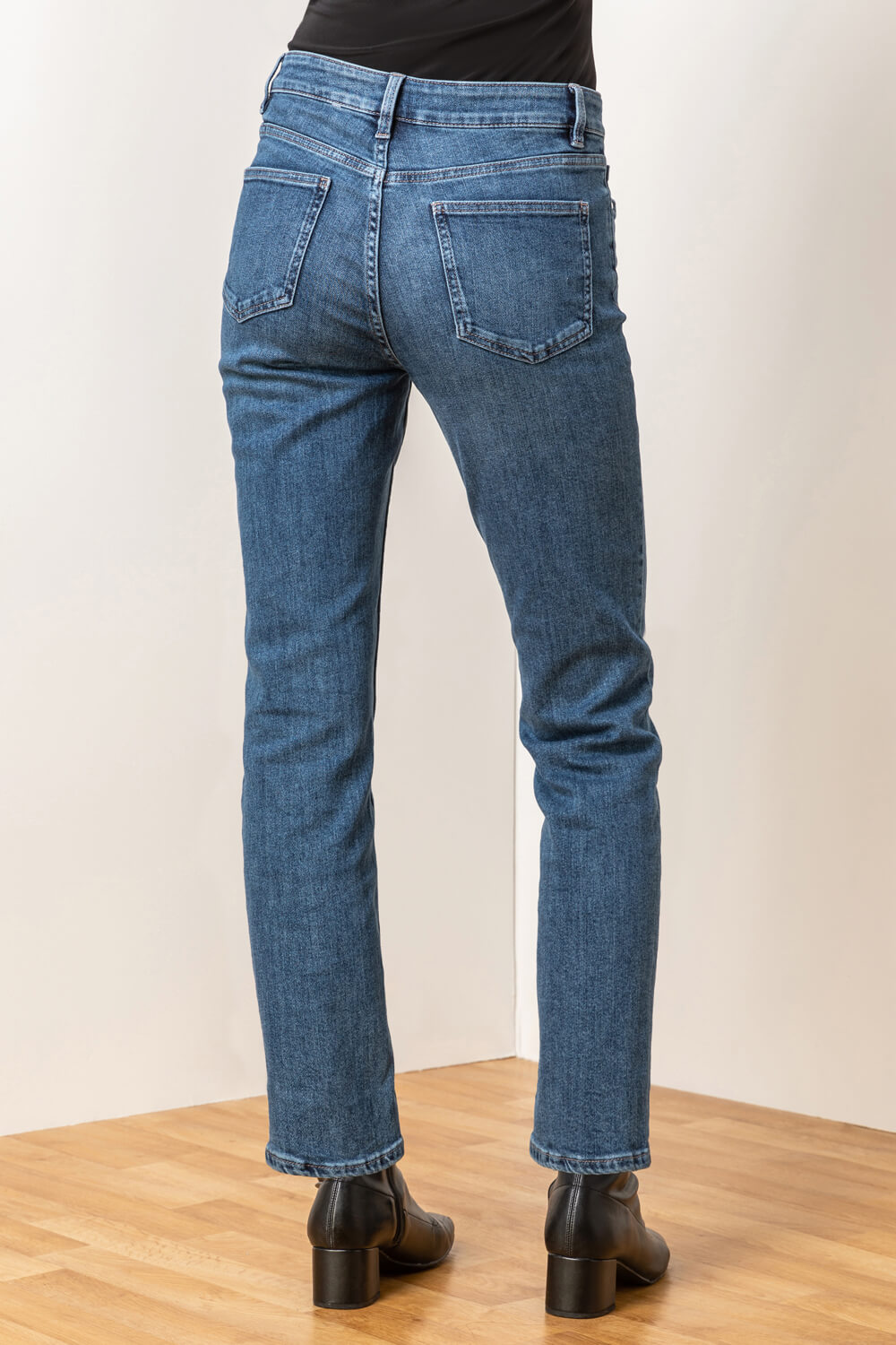 Denim 29" Stretch Slim Leg Jeans, Image 2 of 5