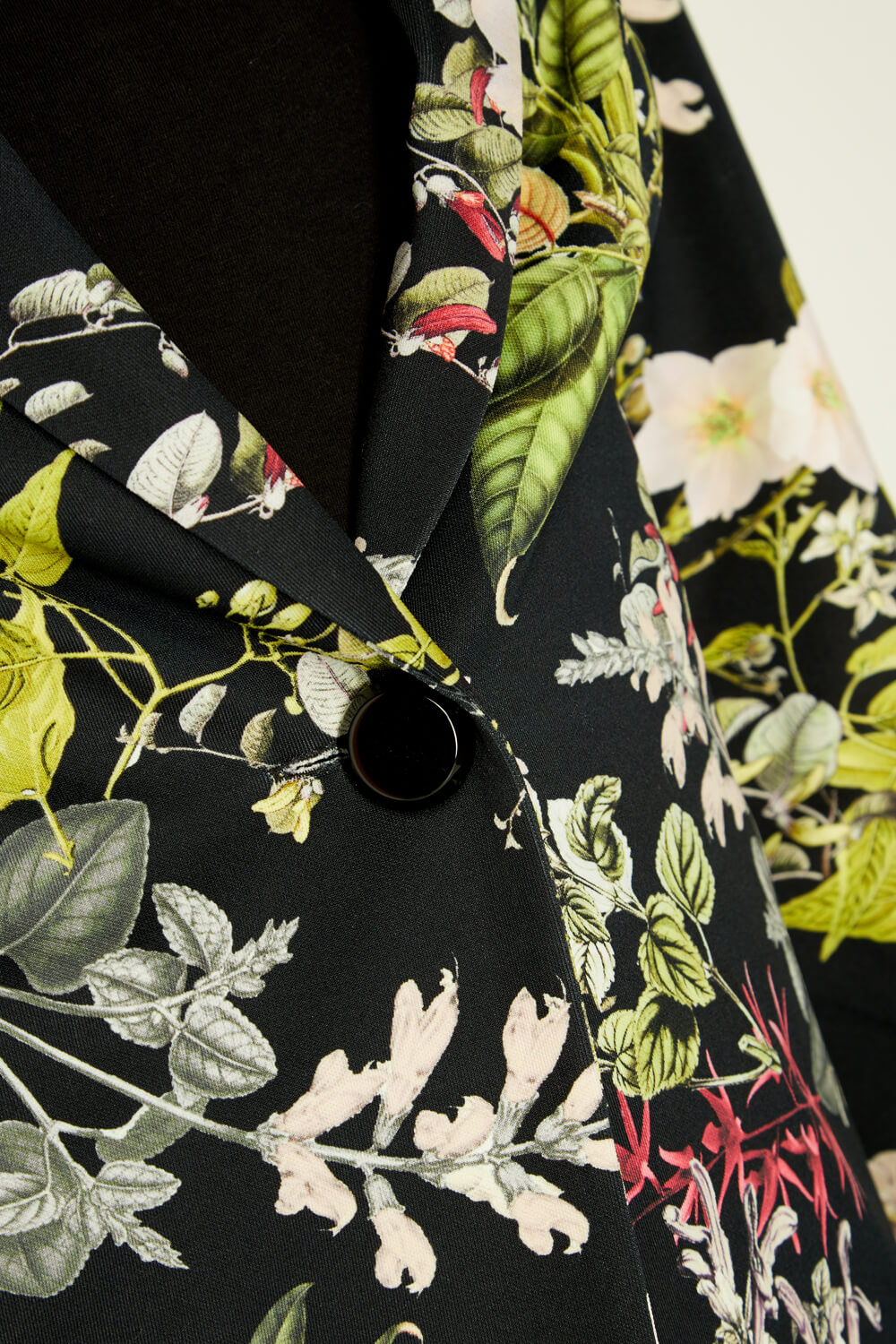 Multi  Floral Print Jersey Jacket, Image 3 of 4