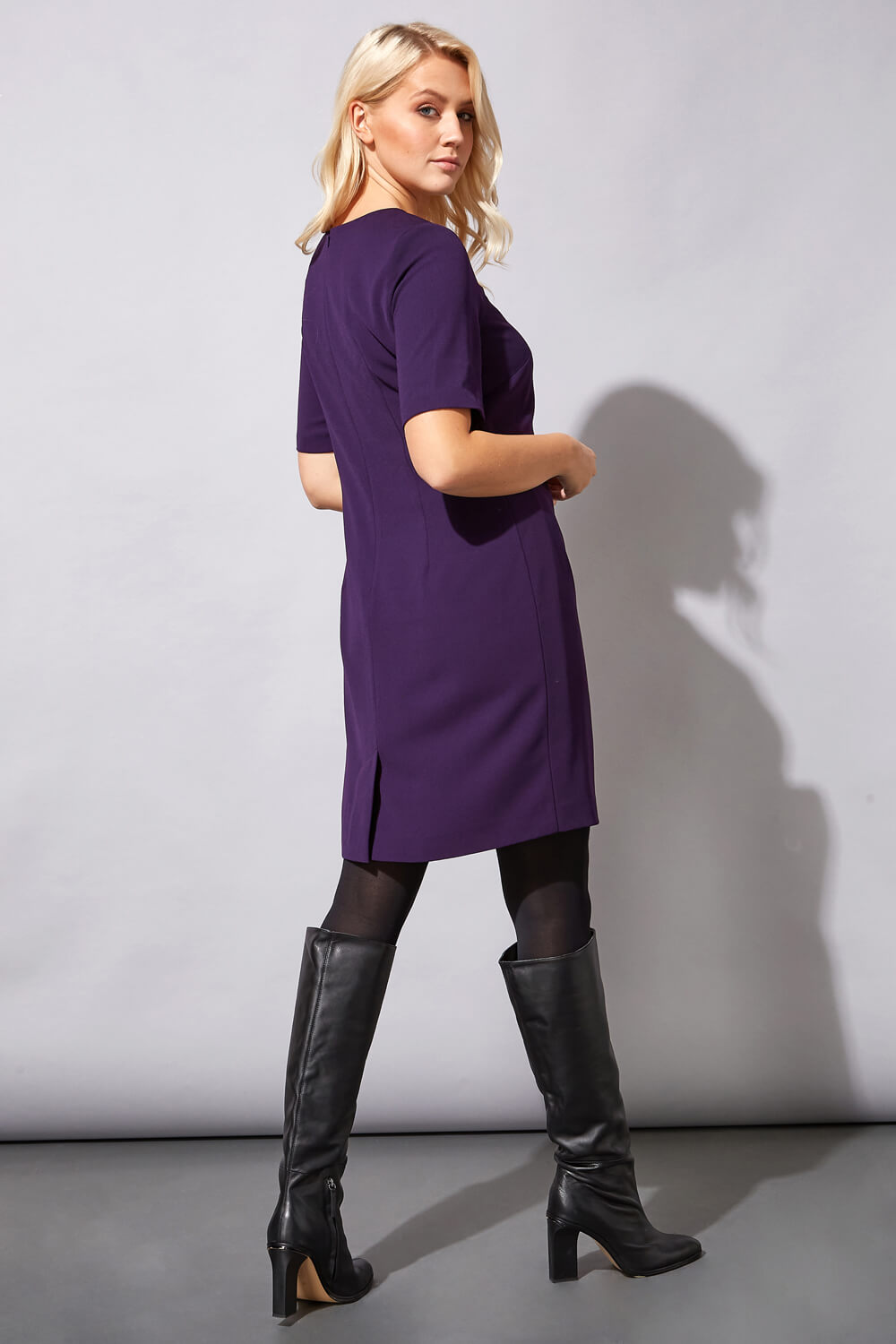 Plum Smart Rochette Shift Dress, Image 3 of 4
