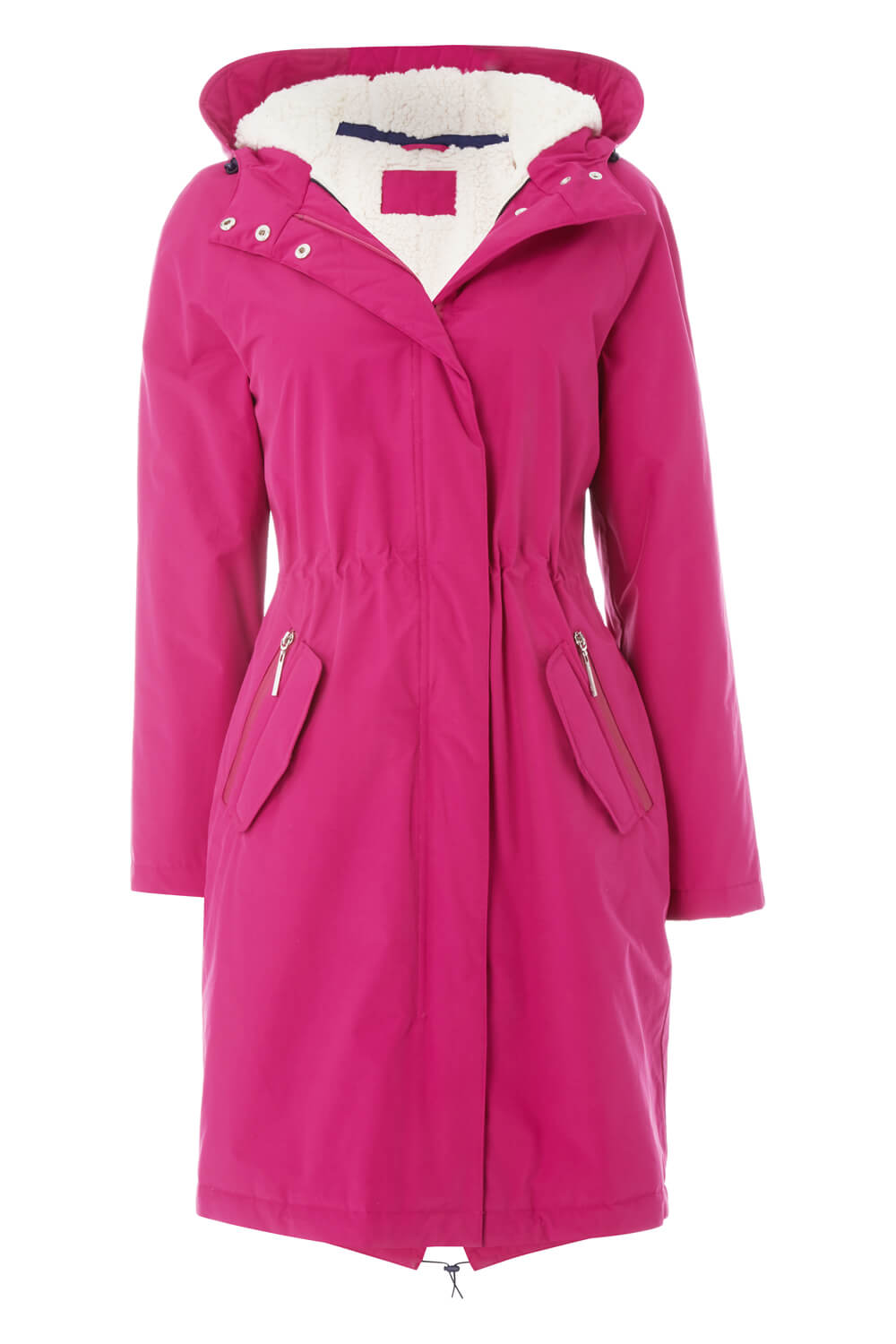 Waterproof Parka Coat in Pink - Roman Originals UK
