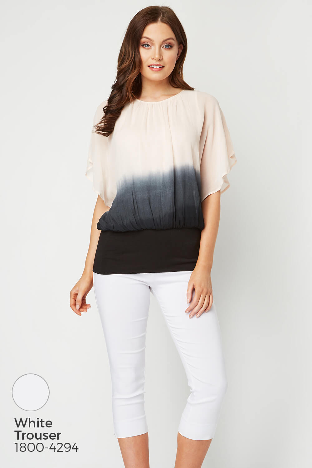 PINK Ombre Batwing Top, Image 6 of 8