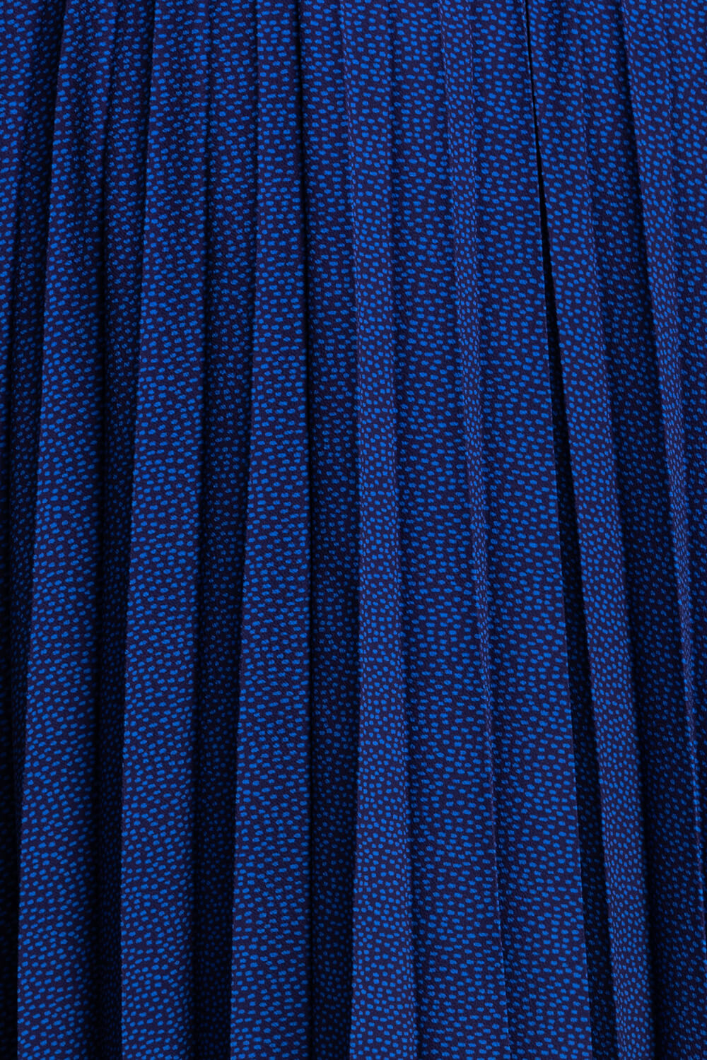 Midnight Blue Ditsy Spot Pleated Maxi Skirt, Image 5 of 5