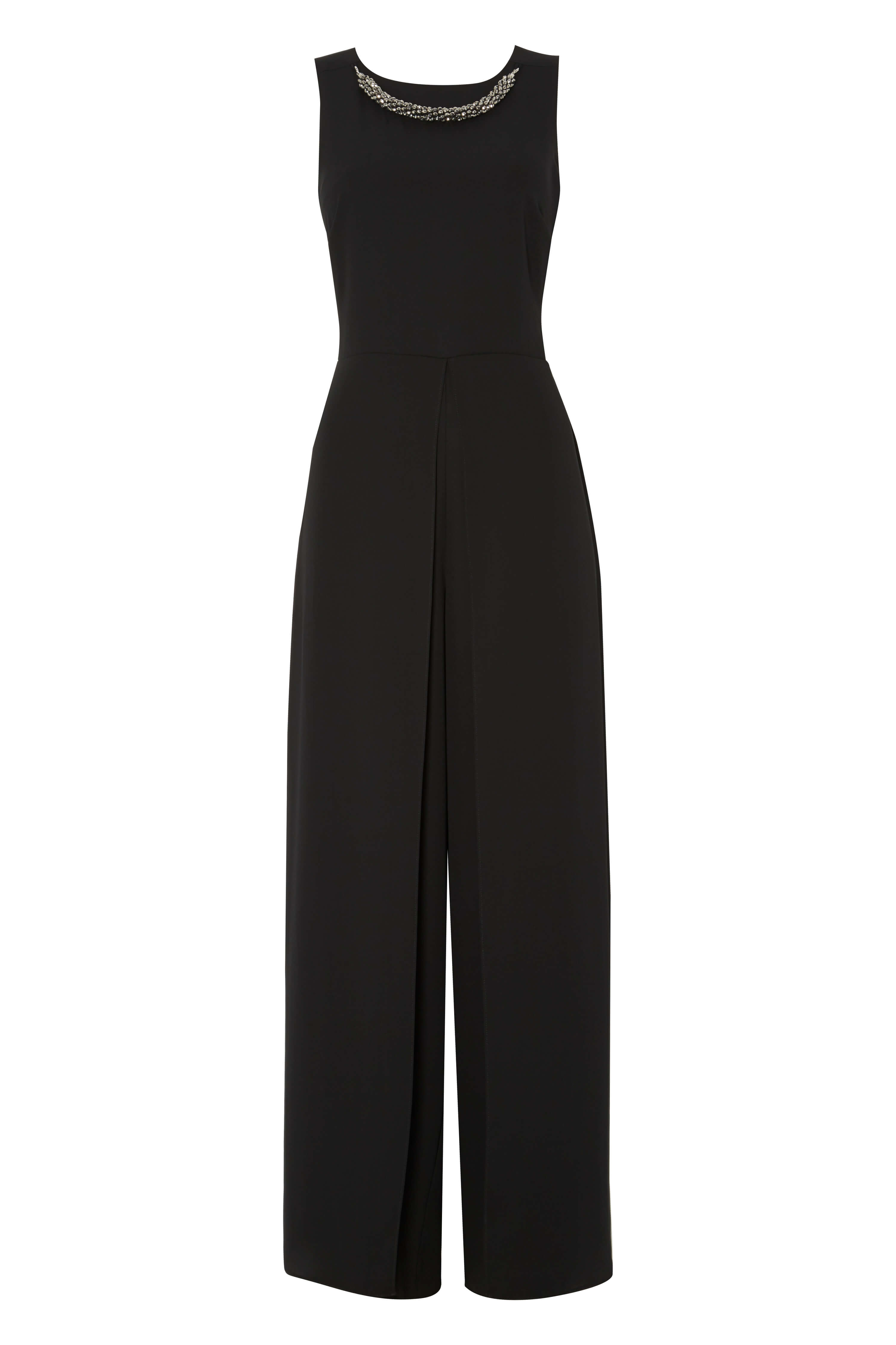 Necklace Detail Jumpsuit in Black Roman Originals UK