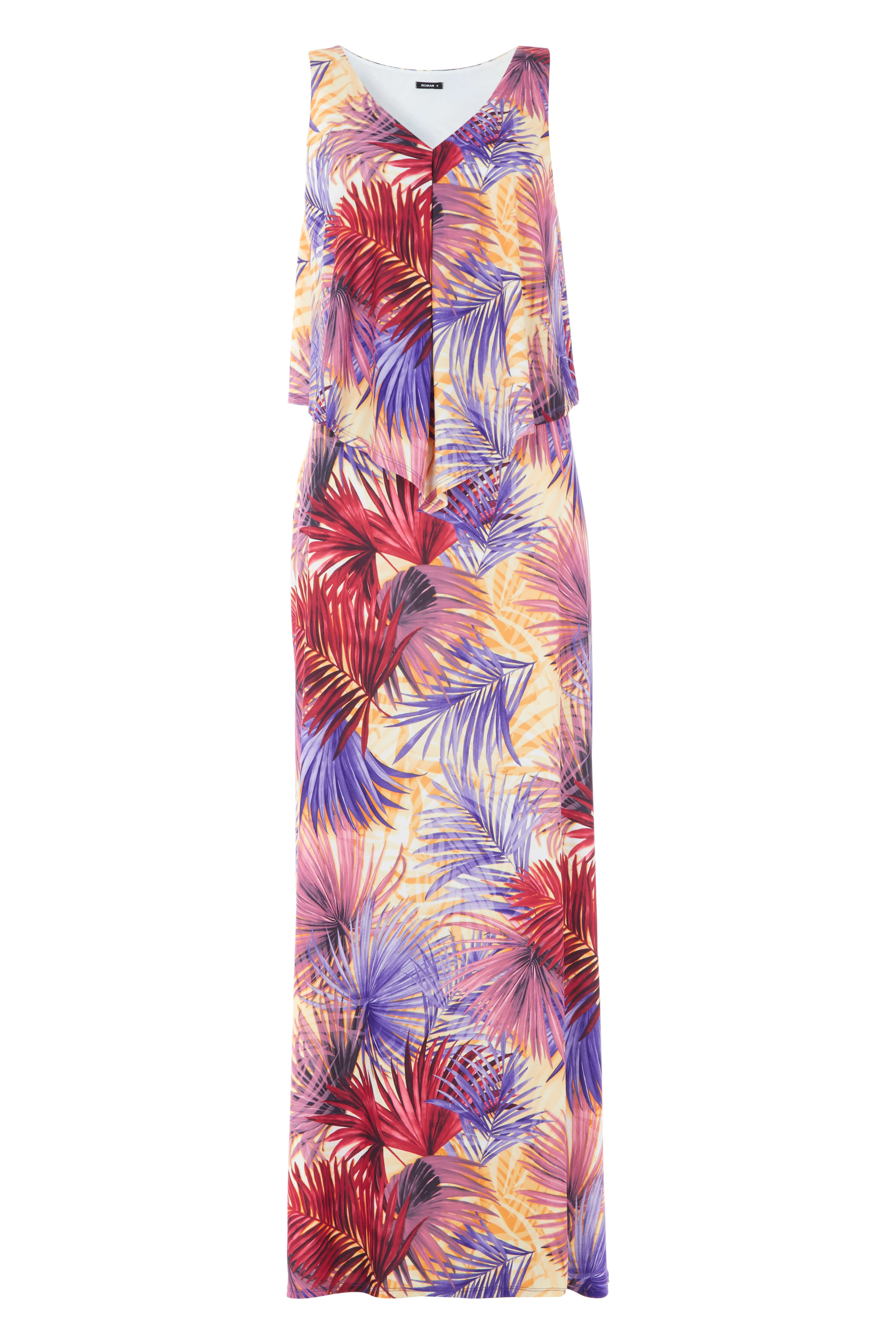 Tropical Print Maxi Dress in MULTI - Roman Originals UK