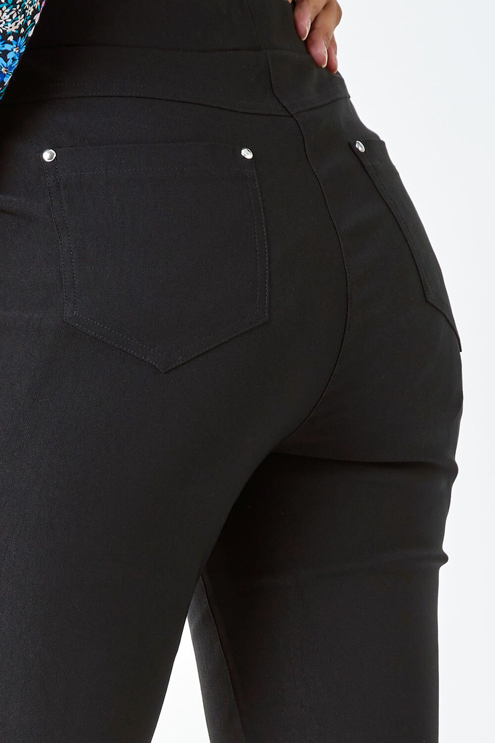 Black Stretch Jean Trouser, Image 5 of 5