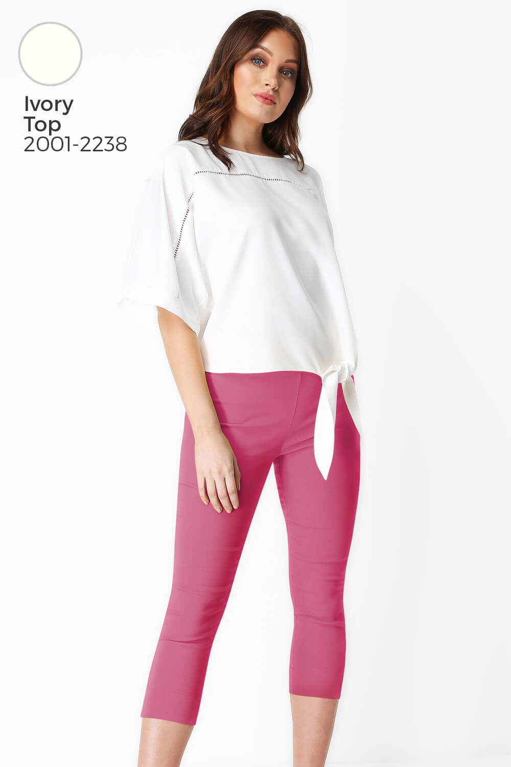 PINK Cropped Stretch Trouser, Image 5 of 7