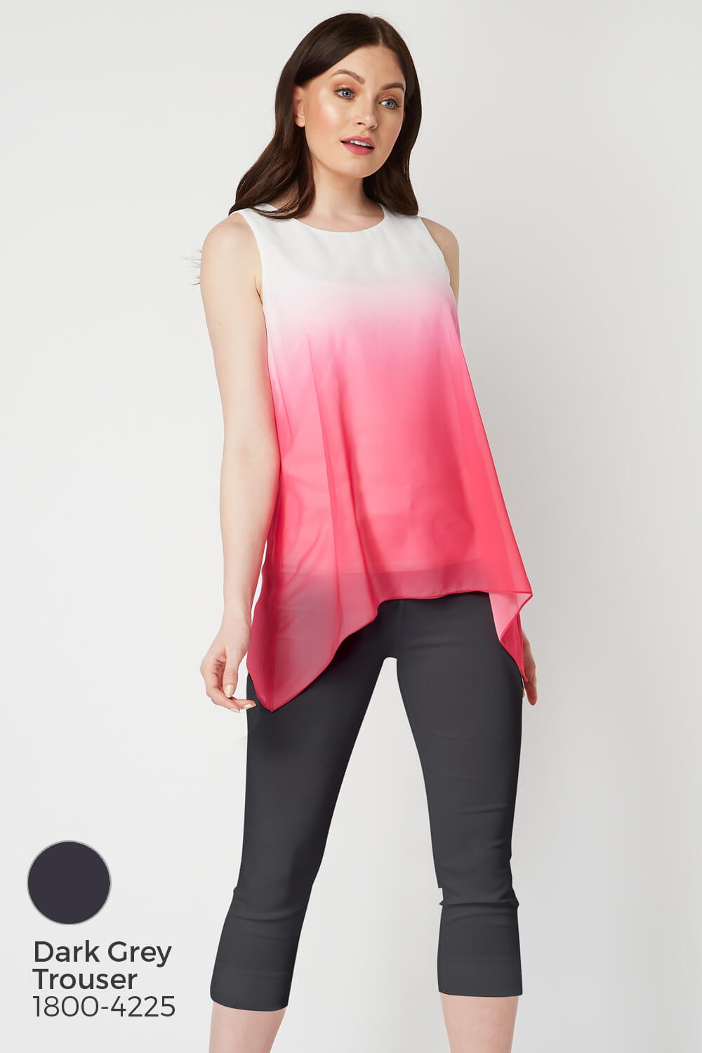 PINK Ombre Print Overlay Top, Image 8 of 8
