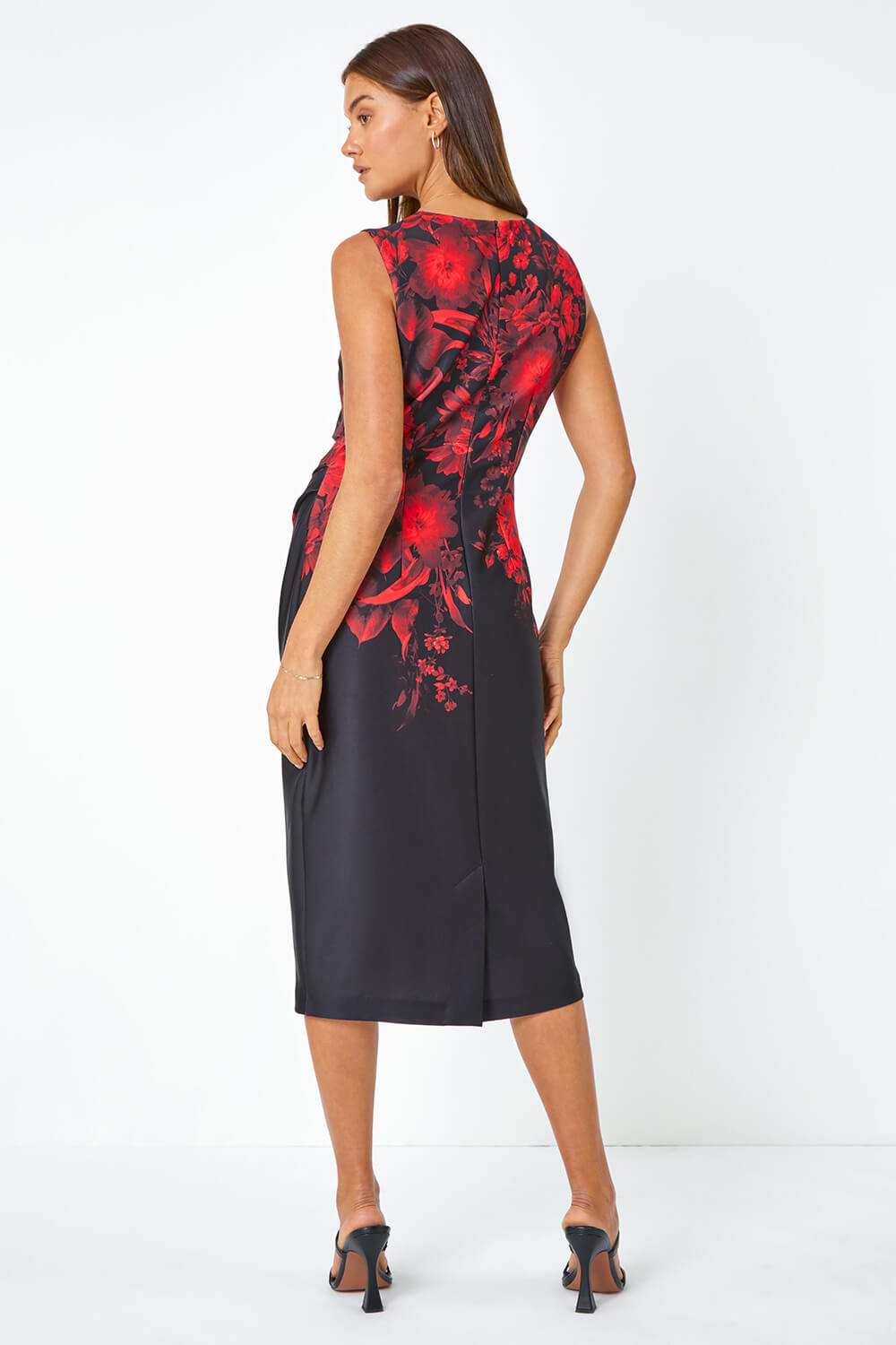  Floral Luxe Stretch Shift Dress, Image 3 of 5