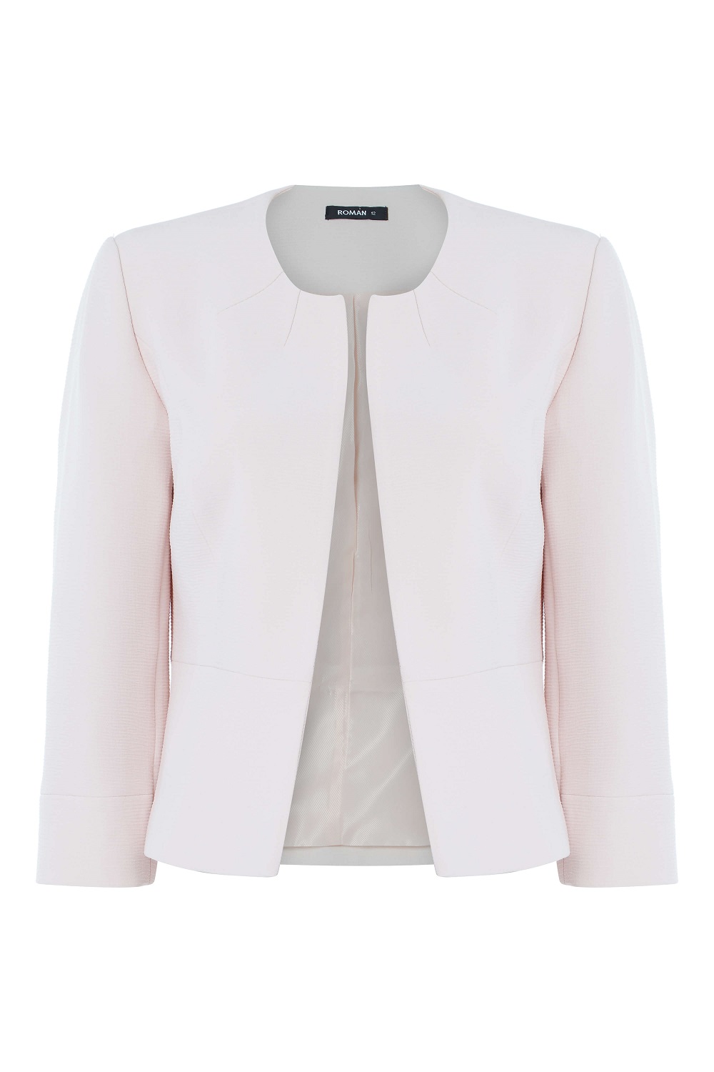 Light Pink Tailored Jacquard Jacket, Image 5 of 5