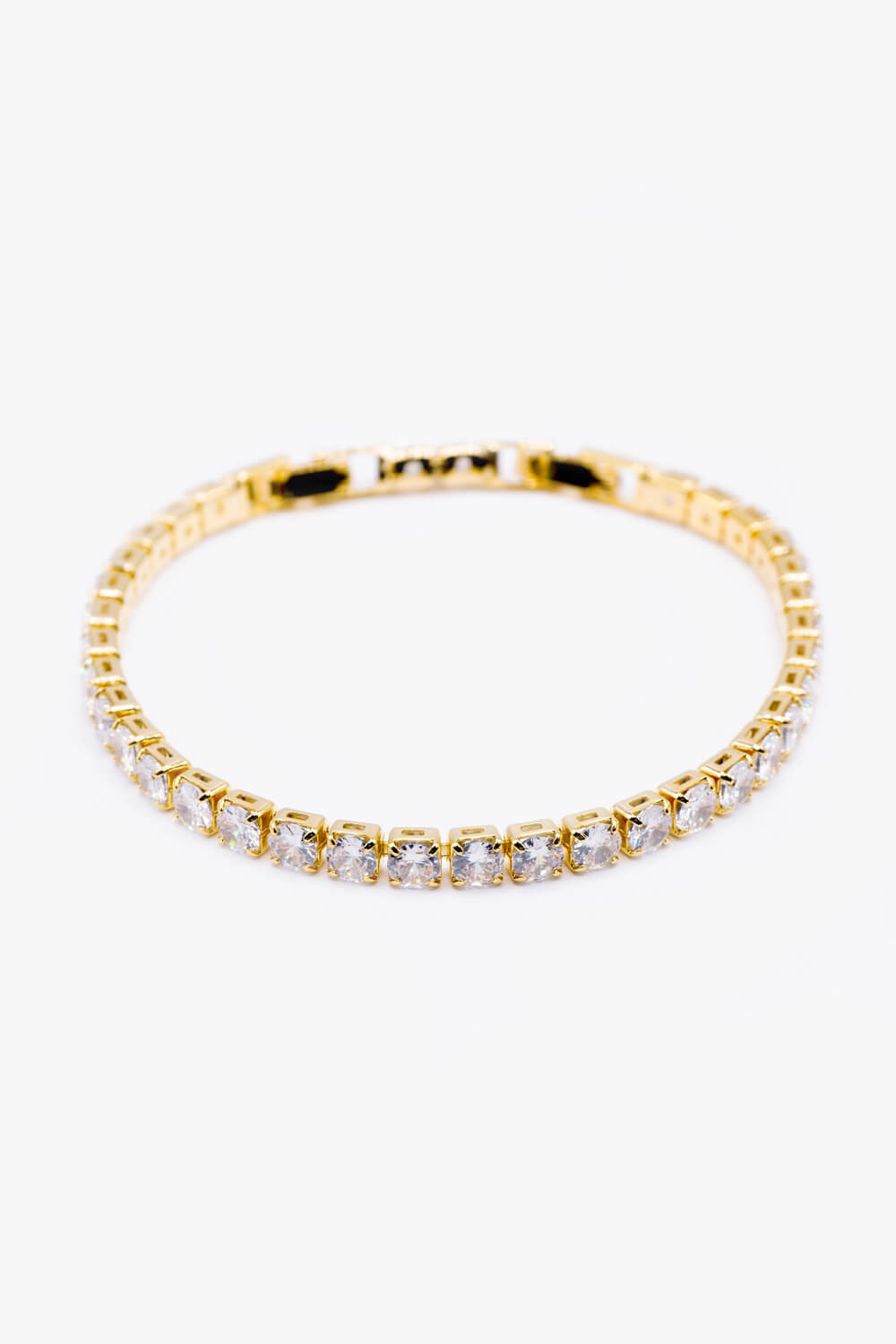 Gold Diamante Tennis Bracelet, Image 2 of 5
