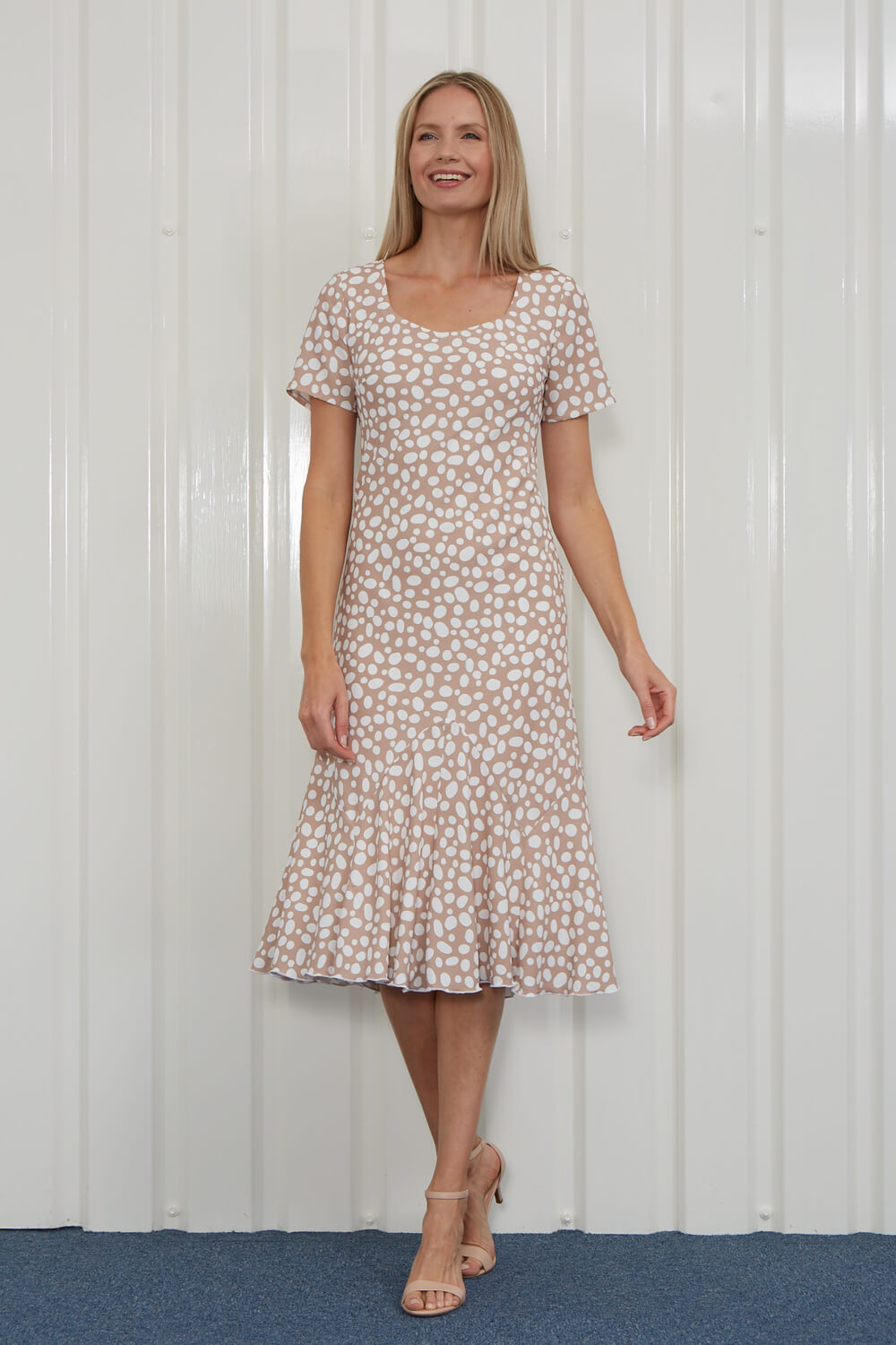 Julianna Spot Print Chiffon Dress