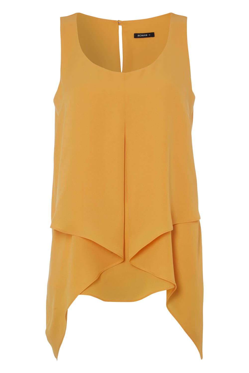Amber Asymmetric Sleeveless Vest Top, Image 4 of 8