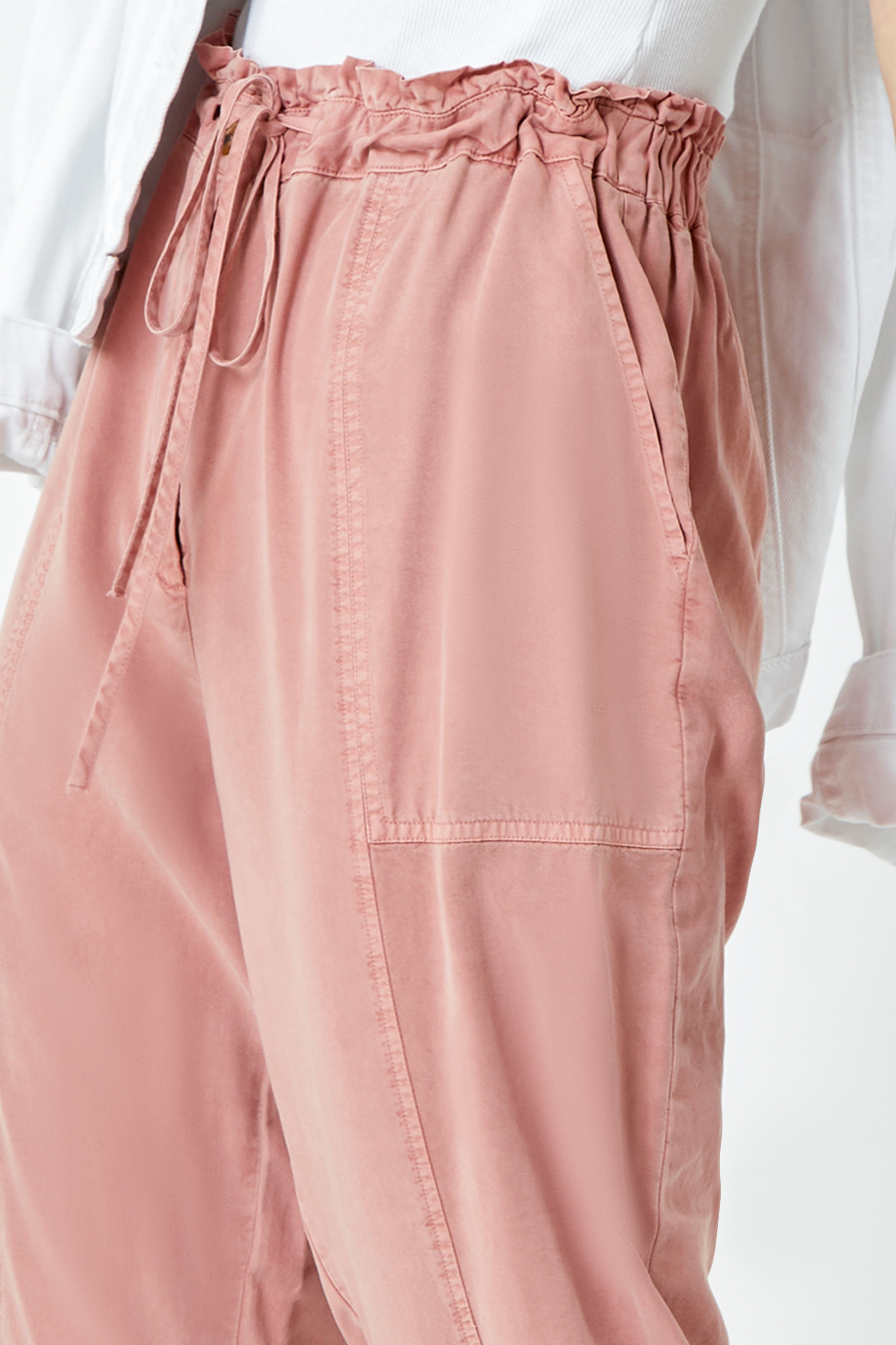 Rose Frill Detail Panel Trousers, Image 3 of 5