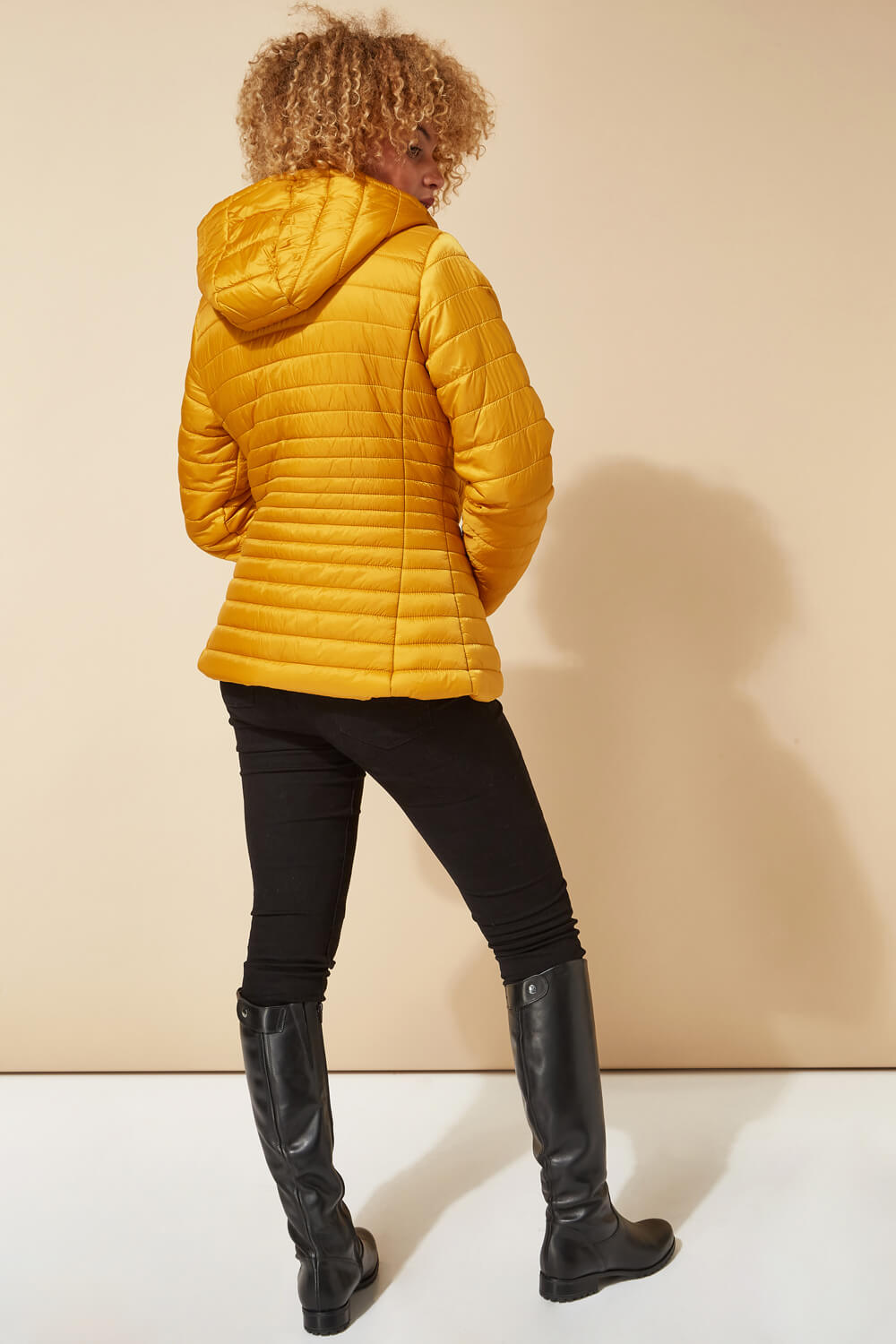 Amber Hooded Zip Through Padded Coat, Image 3 of 4