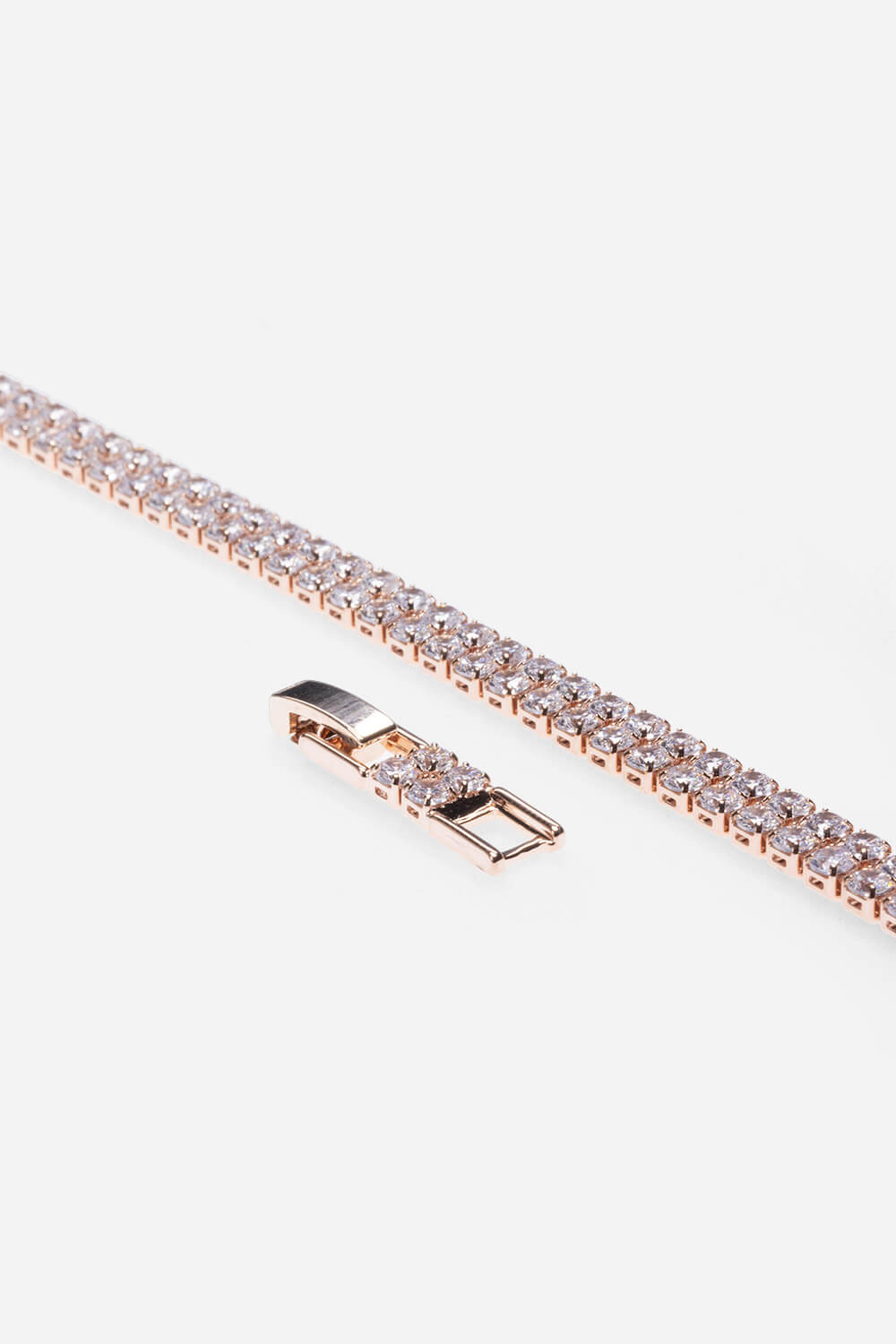 Rose Gold Double Layer Tennis Bracelet, Image 2 of 2