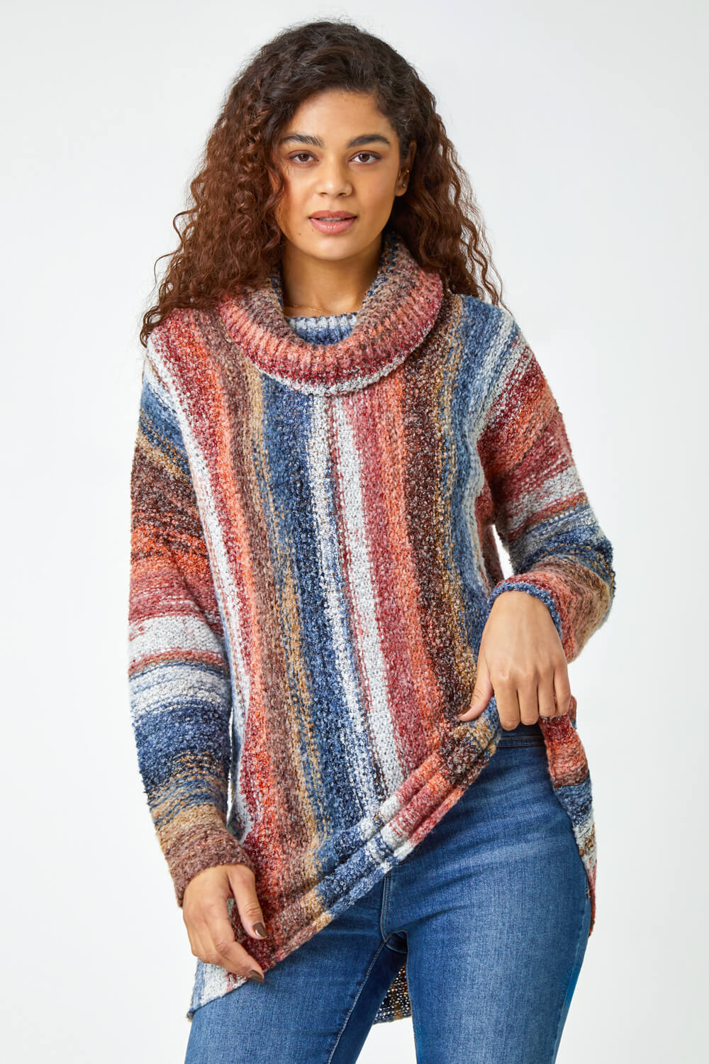 Boucle Asymmetric Hem Jumper