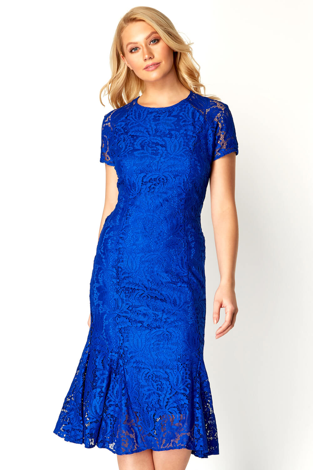 royal blue midi dress uk
