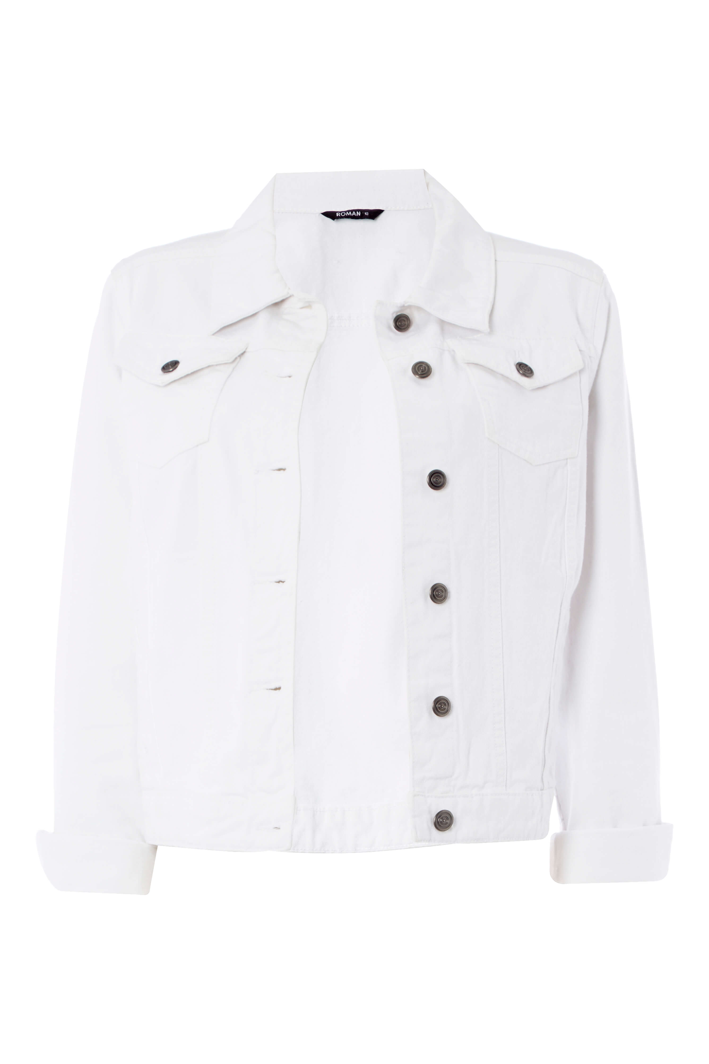 Denim Jacket in White Roman Originals UK