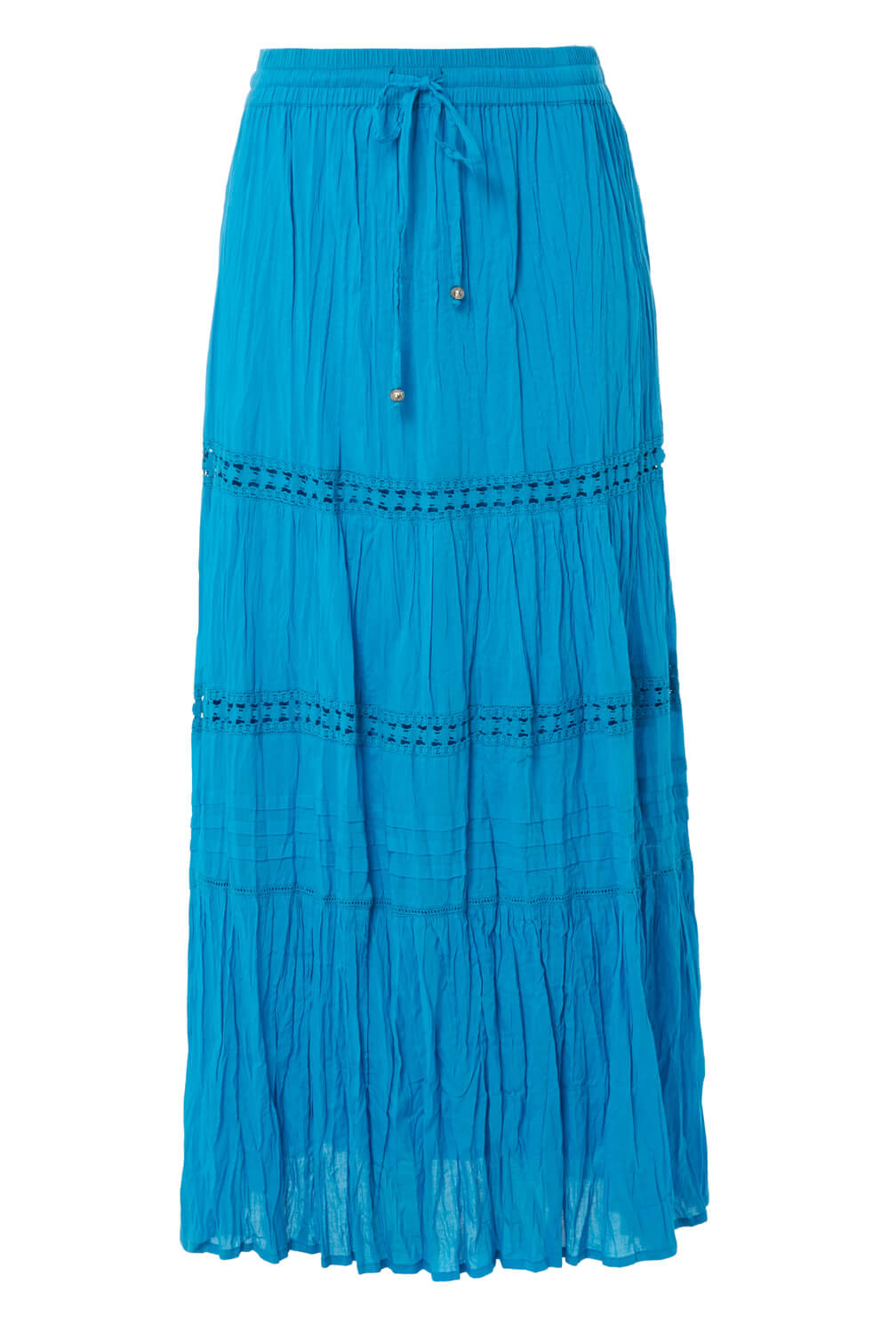 Tiered Gypsy Maxi Skirt In Turquoise Roman Originals Uk