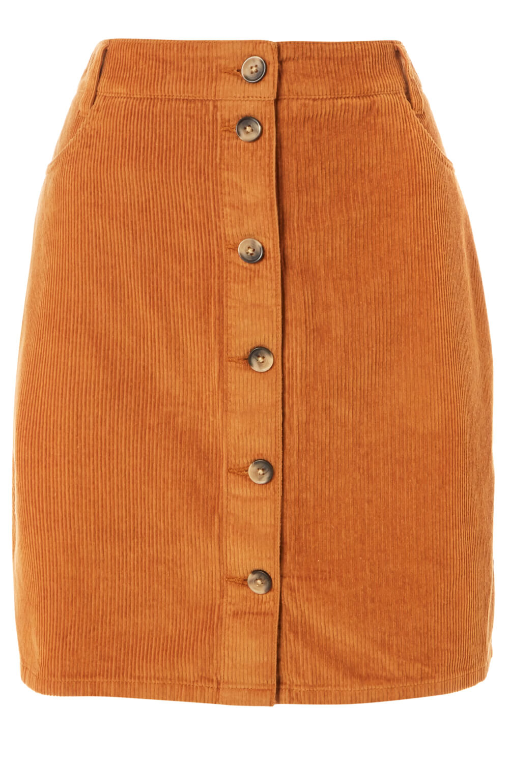 Amber Corduroy Button Through Skirt , Image 6 of 6