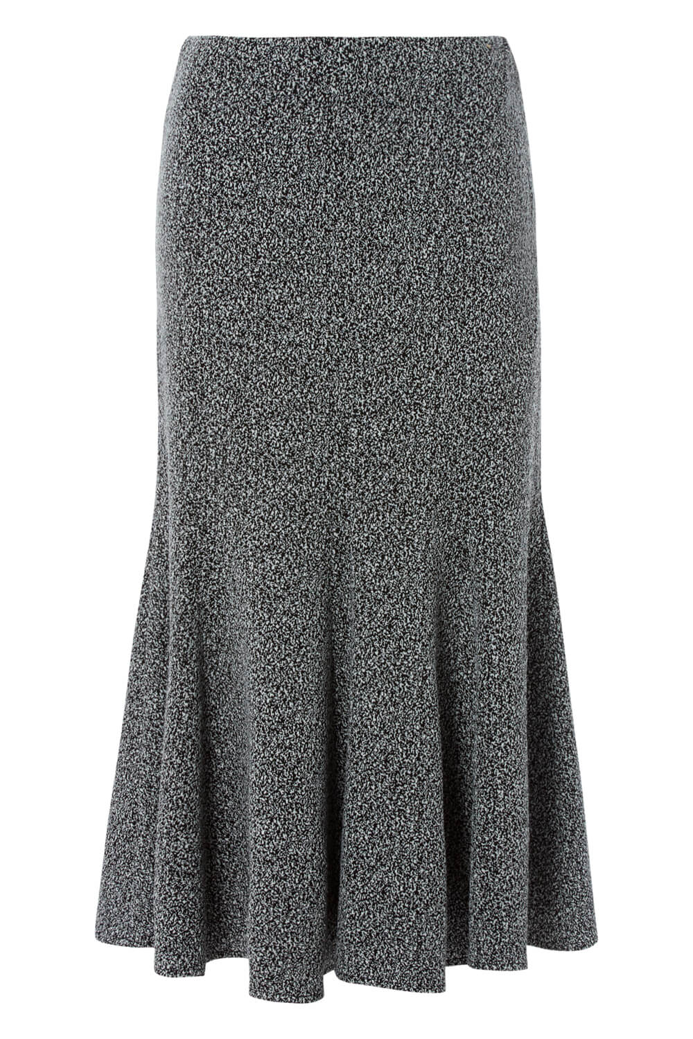 Grey Texture Flared Skirt, Image 3 of 3
