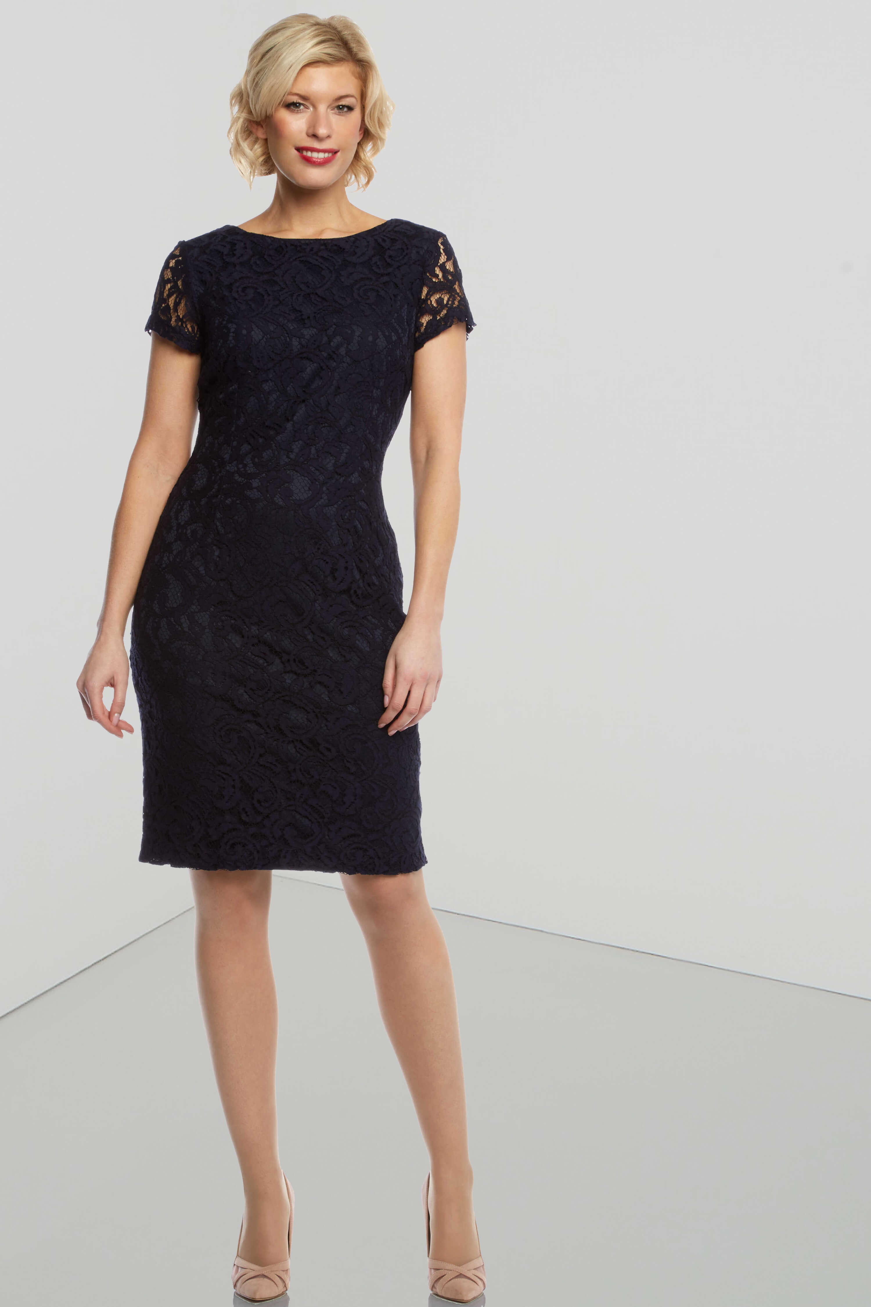 Short Sleeve Luxe Lace Dress