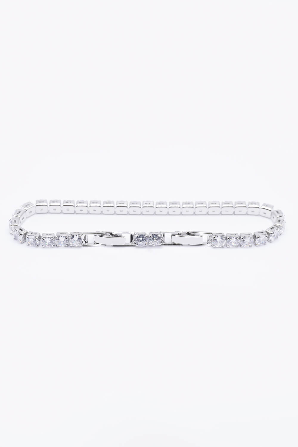 Silver Diamante Tennis Bracelet, Image 4 of 5