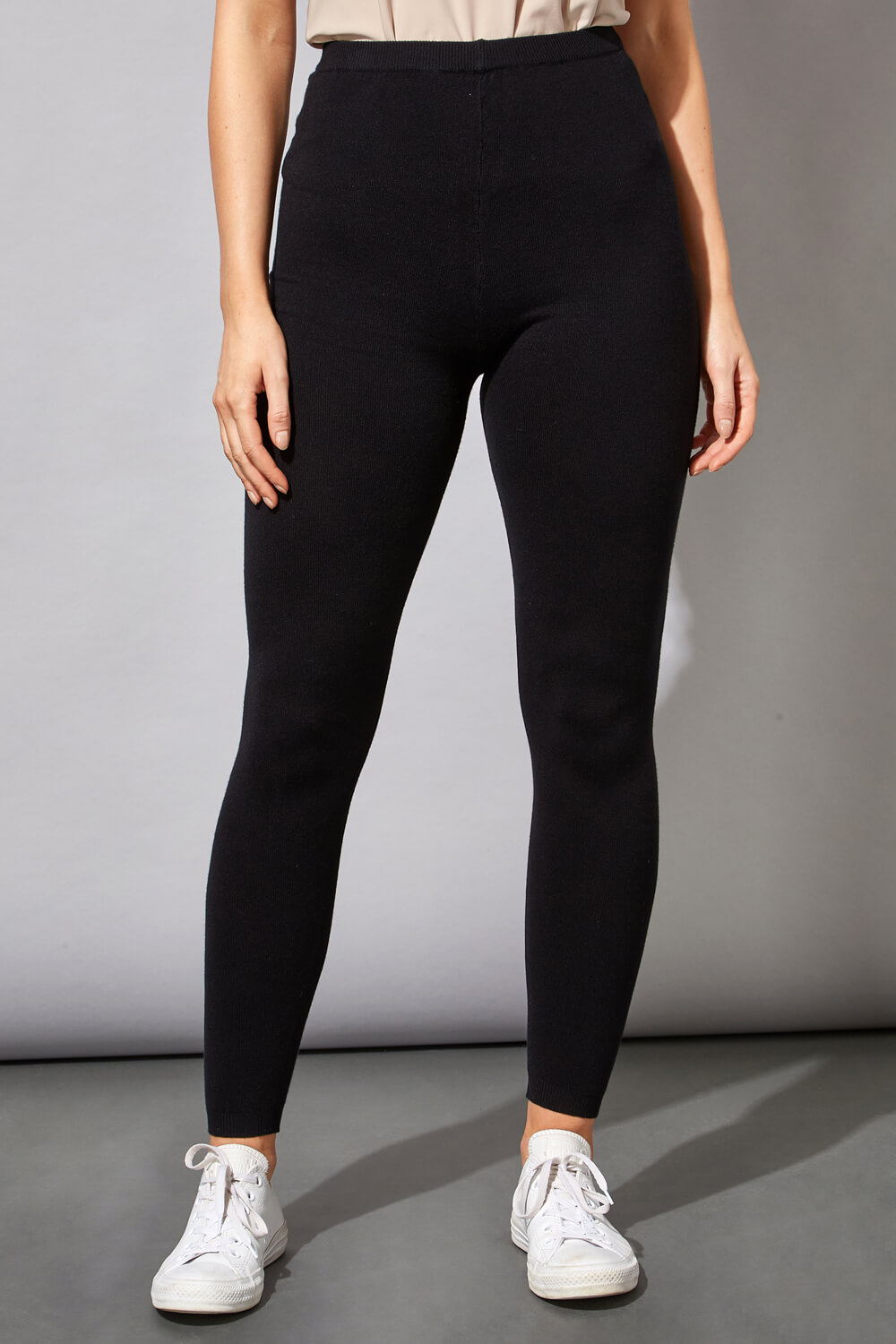 Saint Laurent high-waisted cashmere leggings – LISKAFASHION