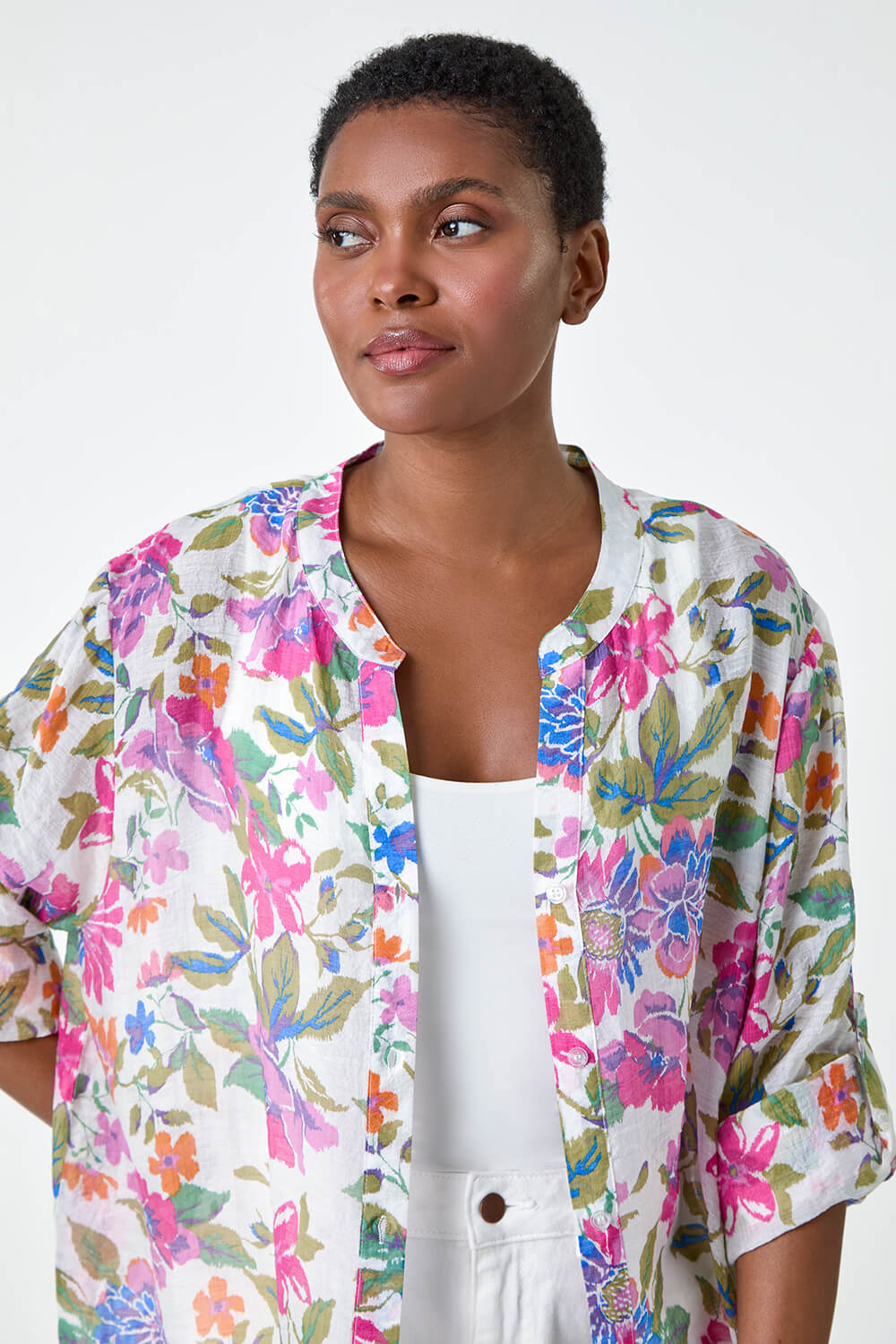 Lexine Blouse Dusty Pink Floral