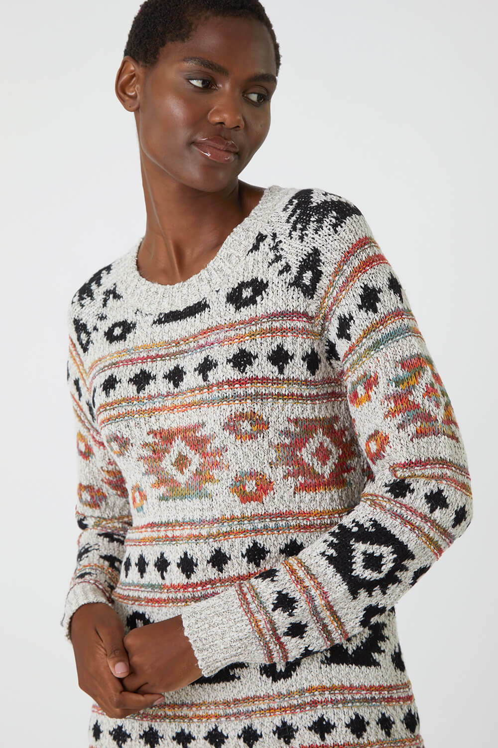 Nordic Print Knitted Jumper