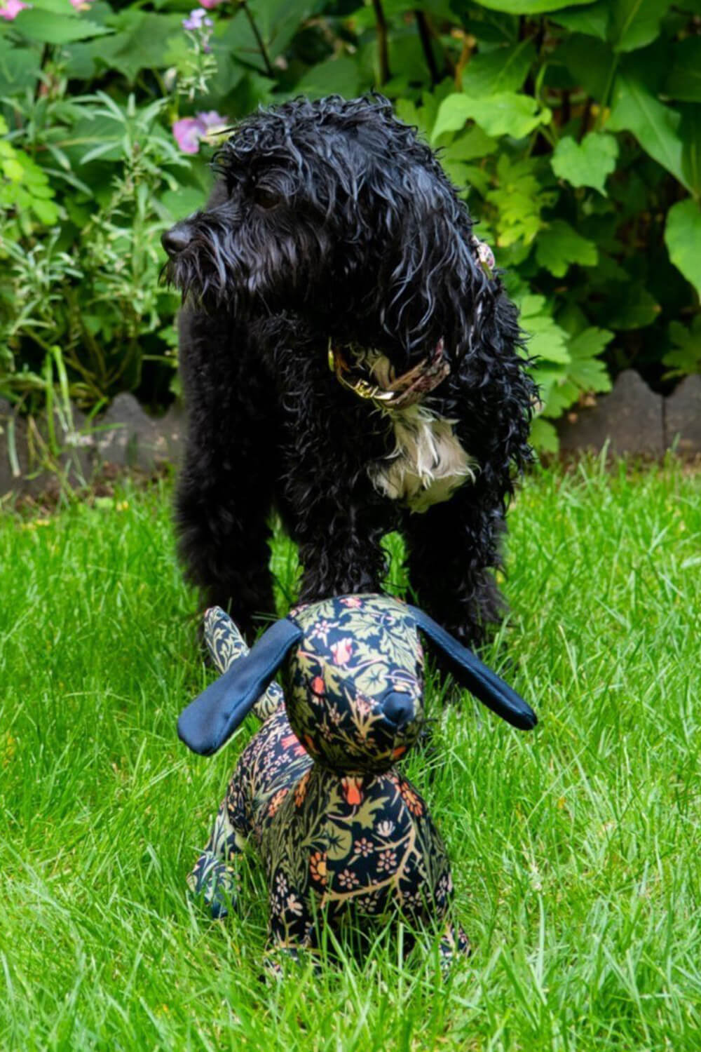 Navy  Heathcote & Ivory - Canine Companion Squeaky Dog Toy, Image 3 of 5