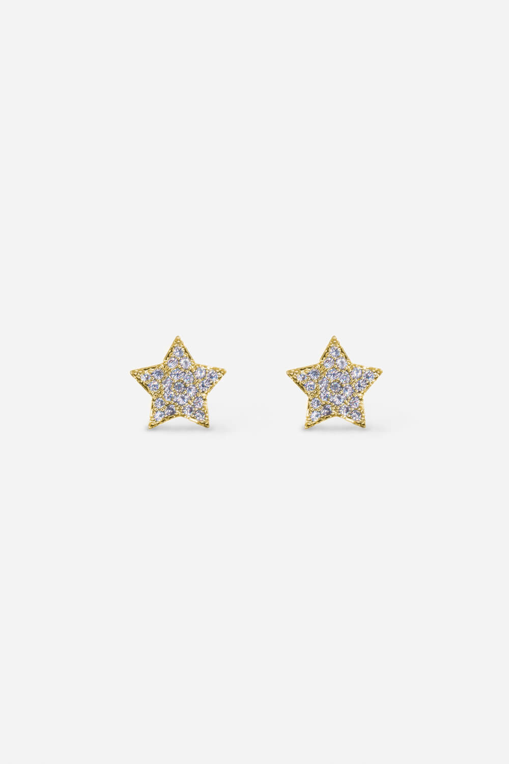 Stainless Steel Plated Star Earrings